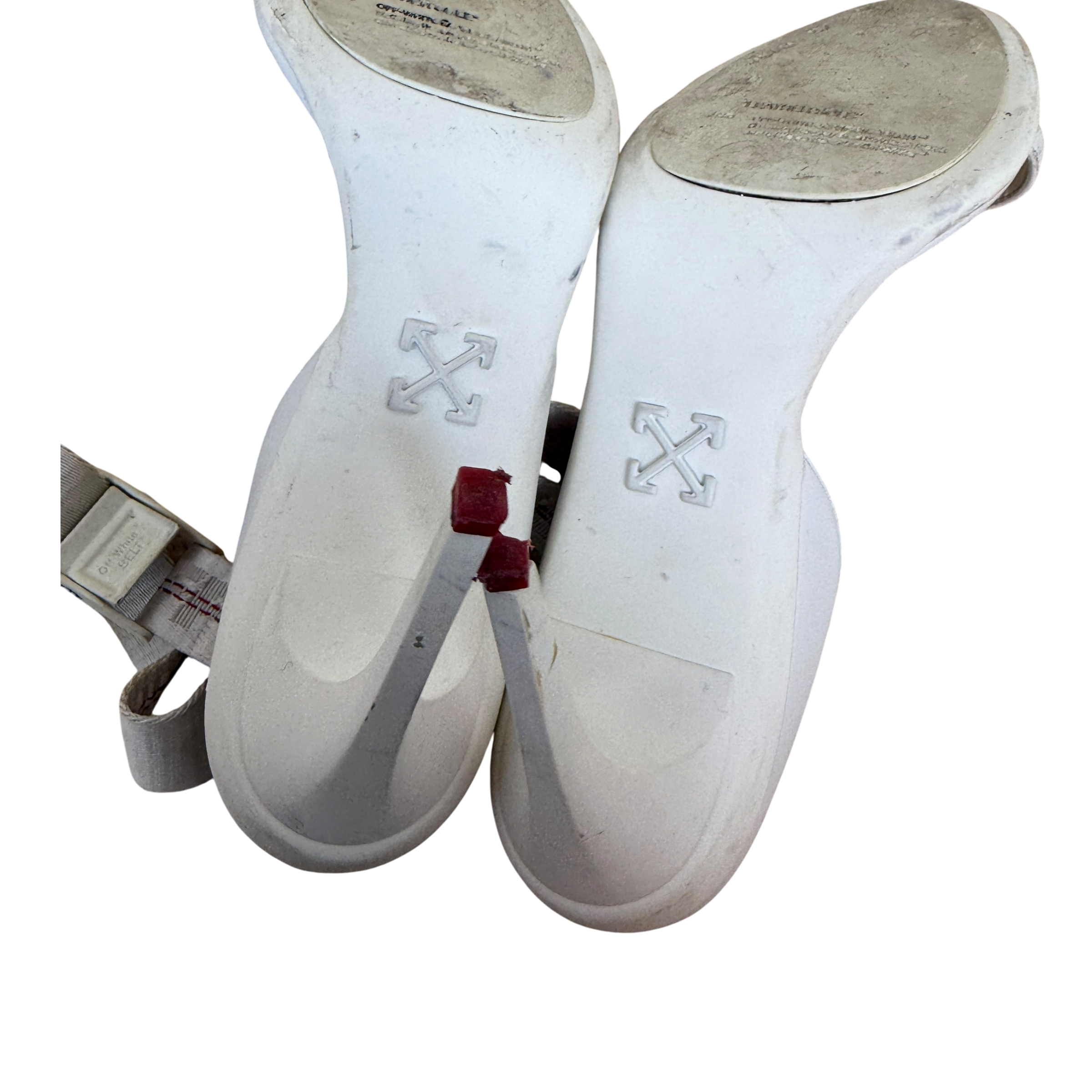 Off-White 100m Leather Heels White (Size EU39) thumbnail 6