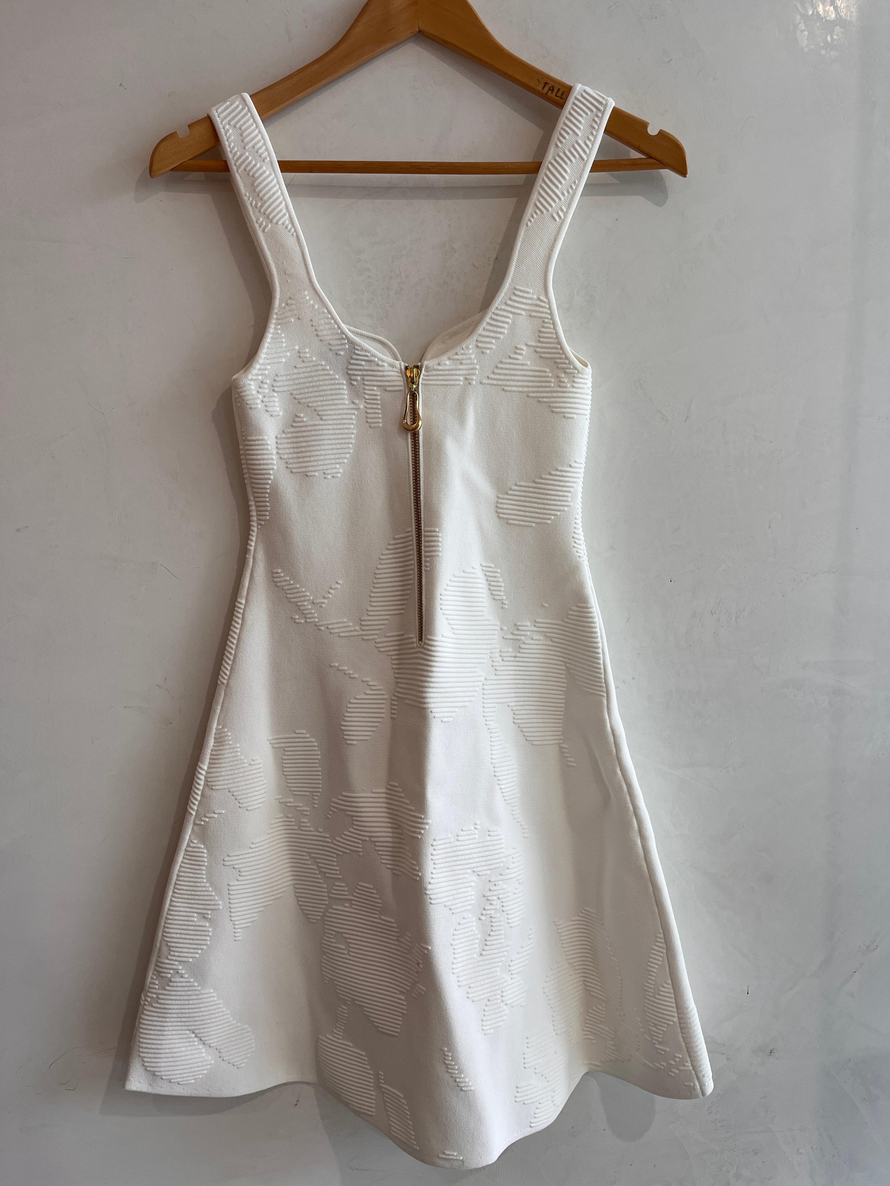 AJE White Knit Mini Dress Size XS thumbnail 4