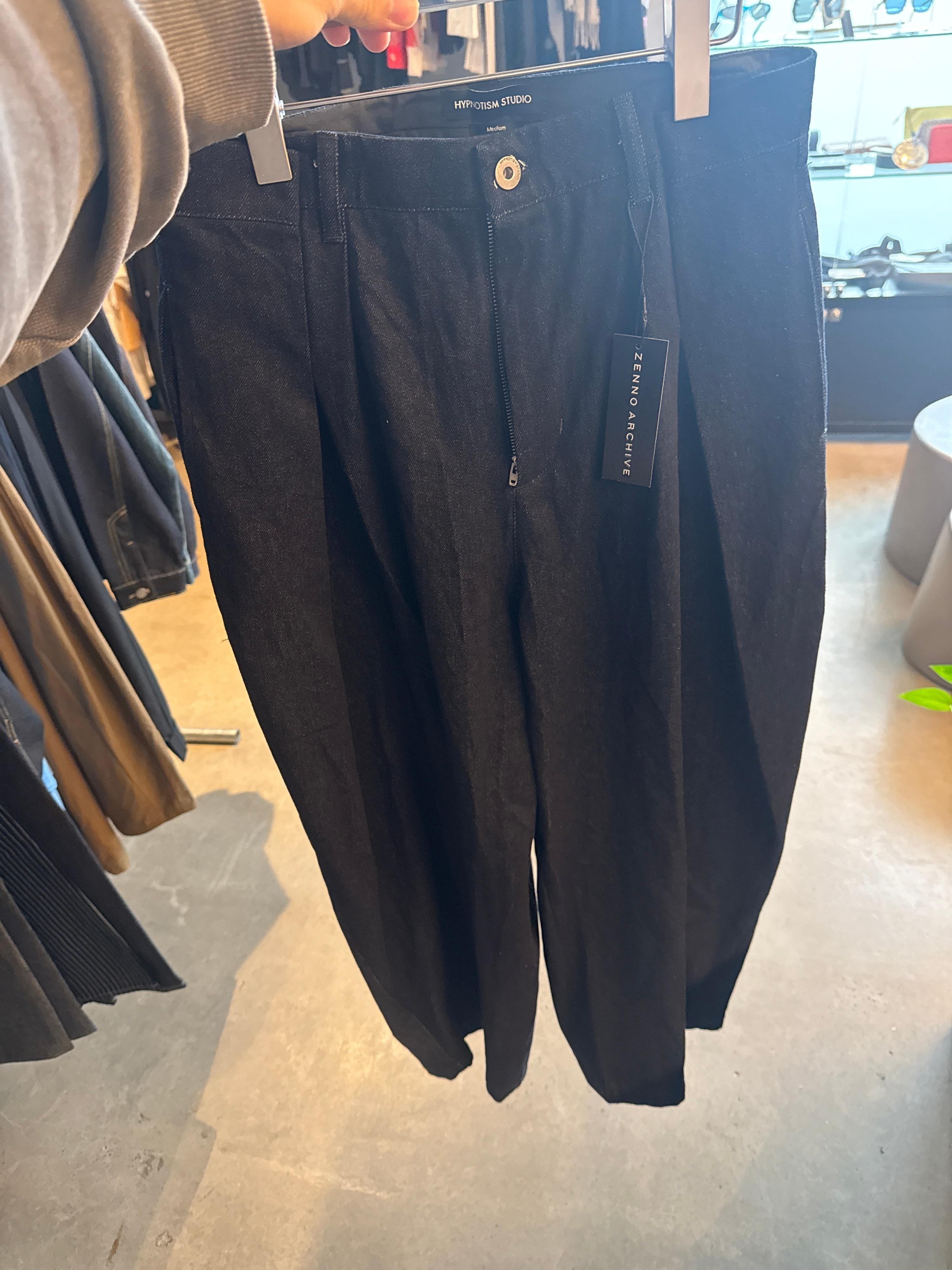 Hypnotism Studio Denim Pleated Pants Indigo - L