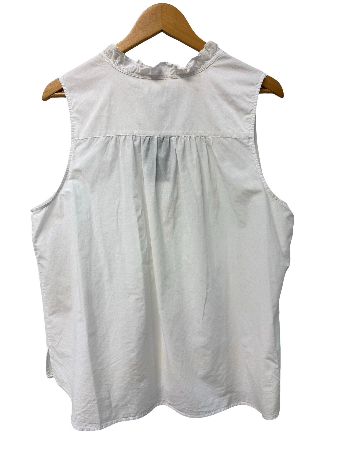 Tommy Bahama White Ruffle Shirt XL thumbnail 2