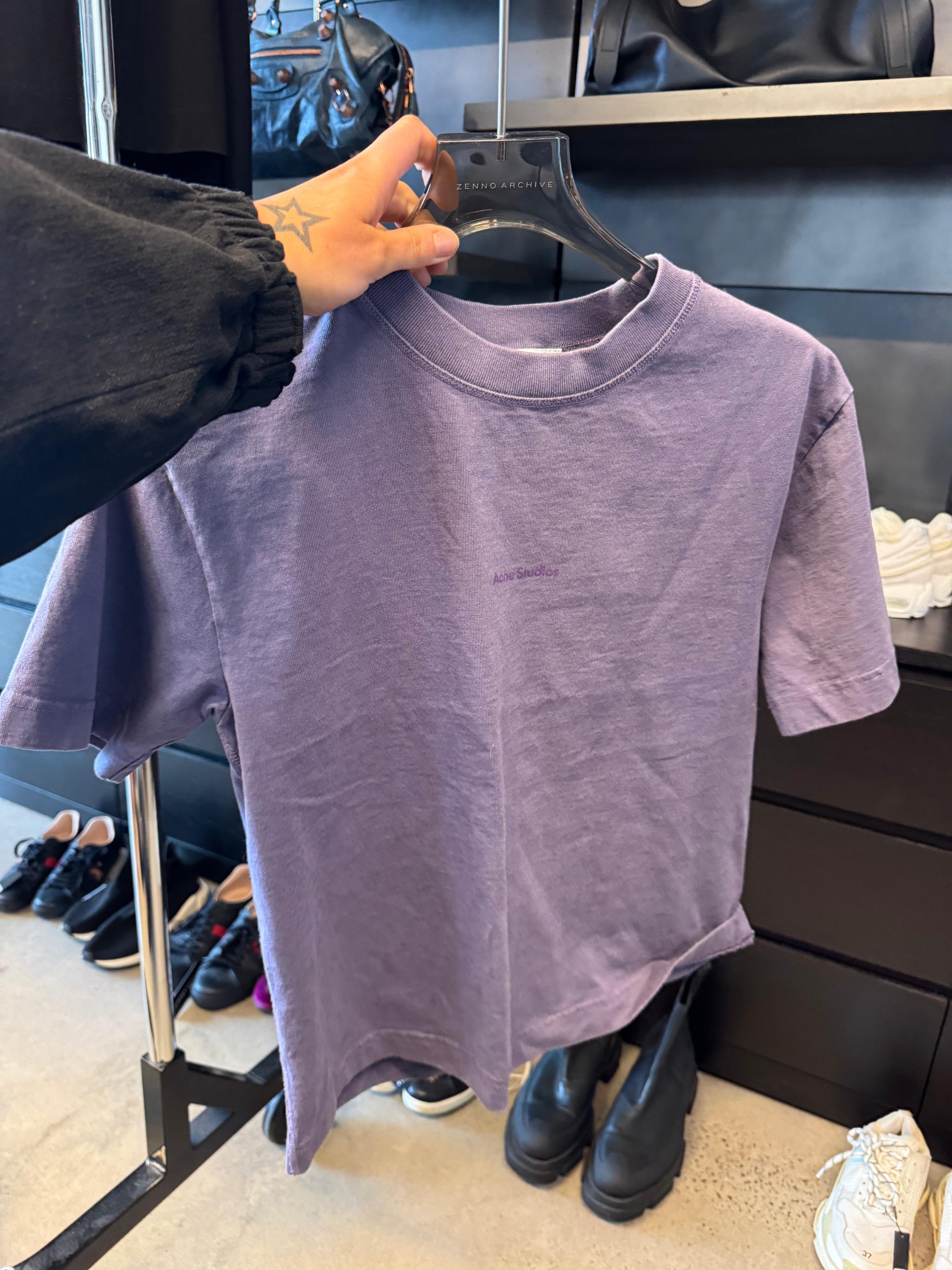 Acne Studios Crew Neck T-Shirt Purple (Size XXS)