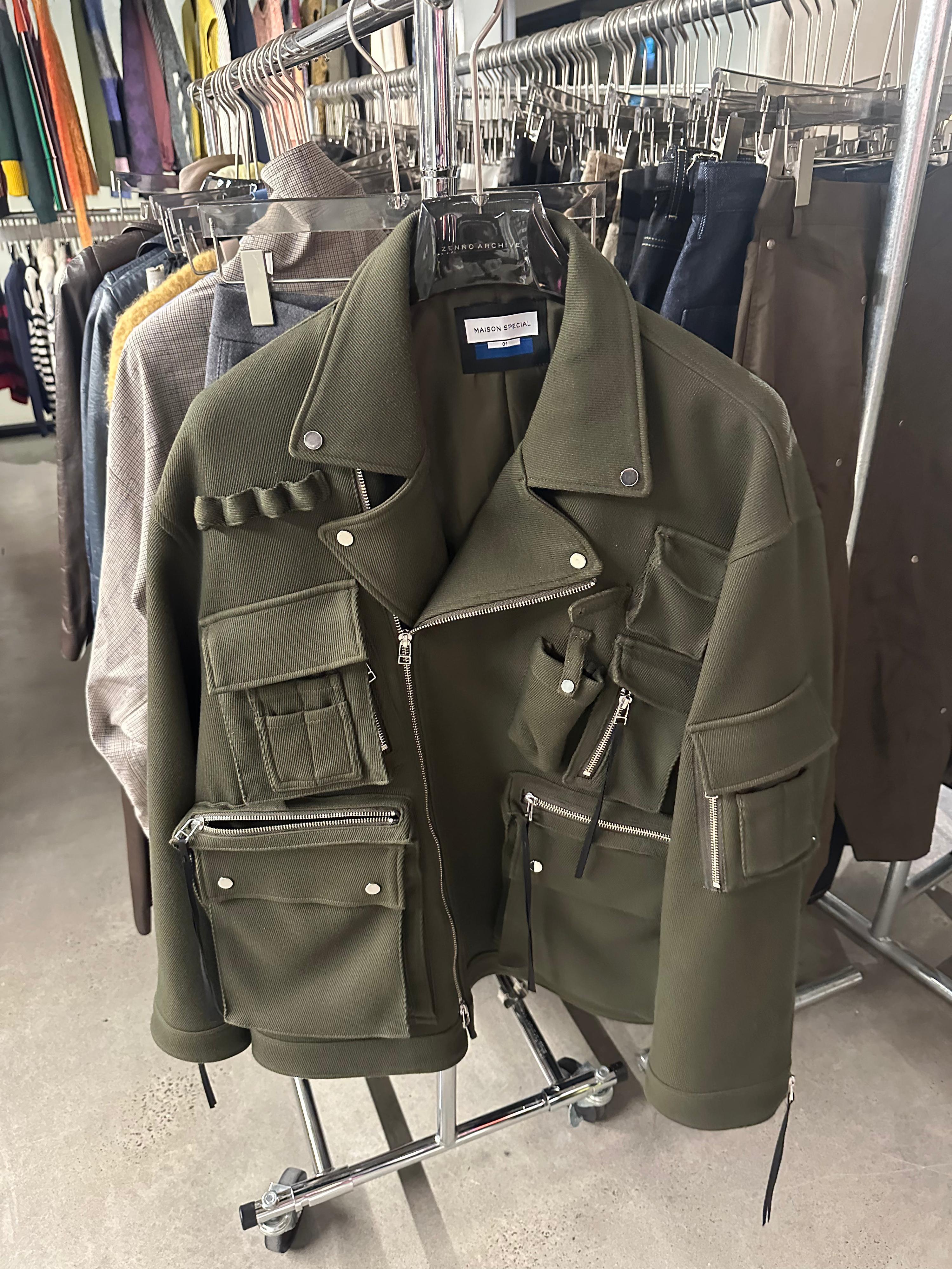 Maison Special Military Cross-Zip Jacket Green (Fits L-XL)