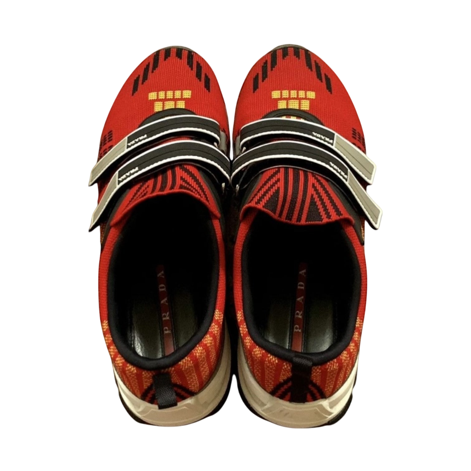 Prada SS18 Crossection Knit Sneaker Red (fits US10-11) thumbnail 4