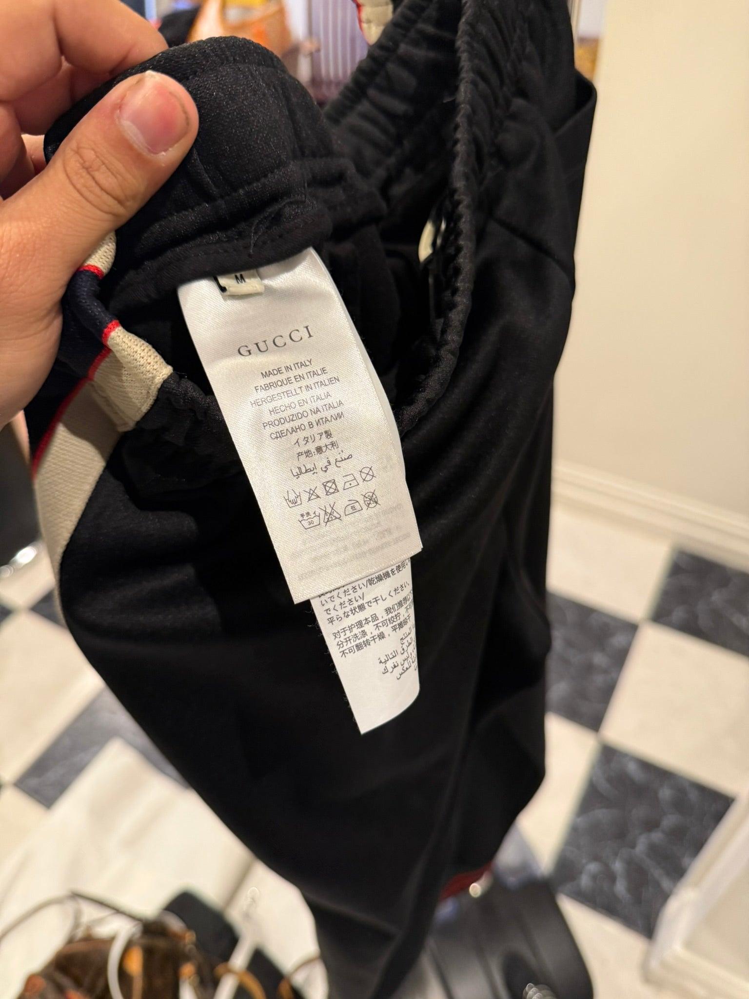 Gucci Side Stripe Logo Track Pants Black thumbnail 2