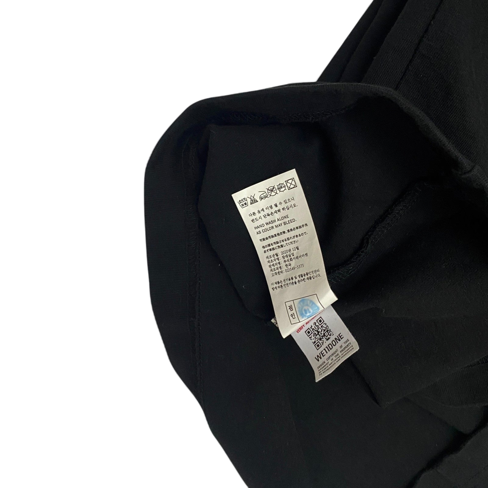 We11done Heavyweight T-Shirt Black (Fits L-XL) thumbnail 5