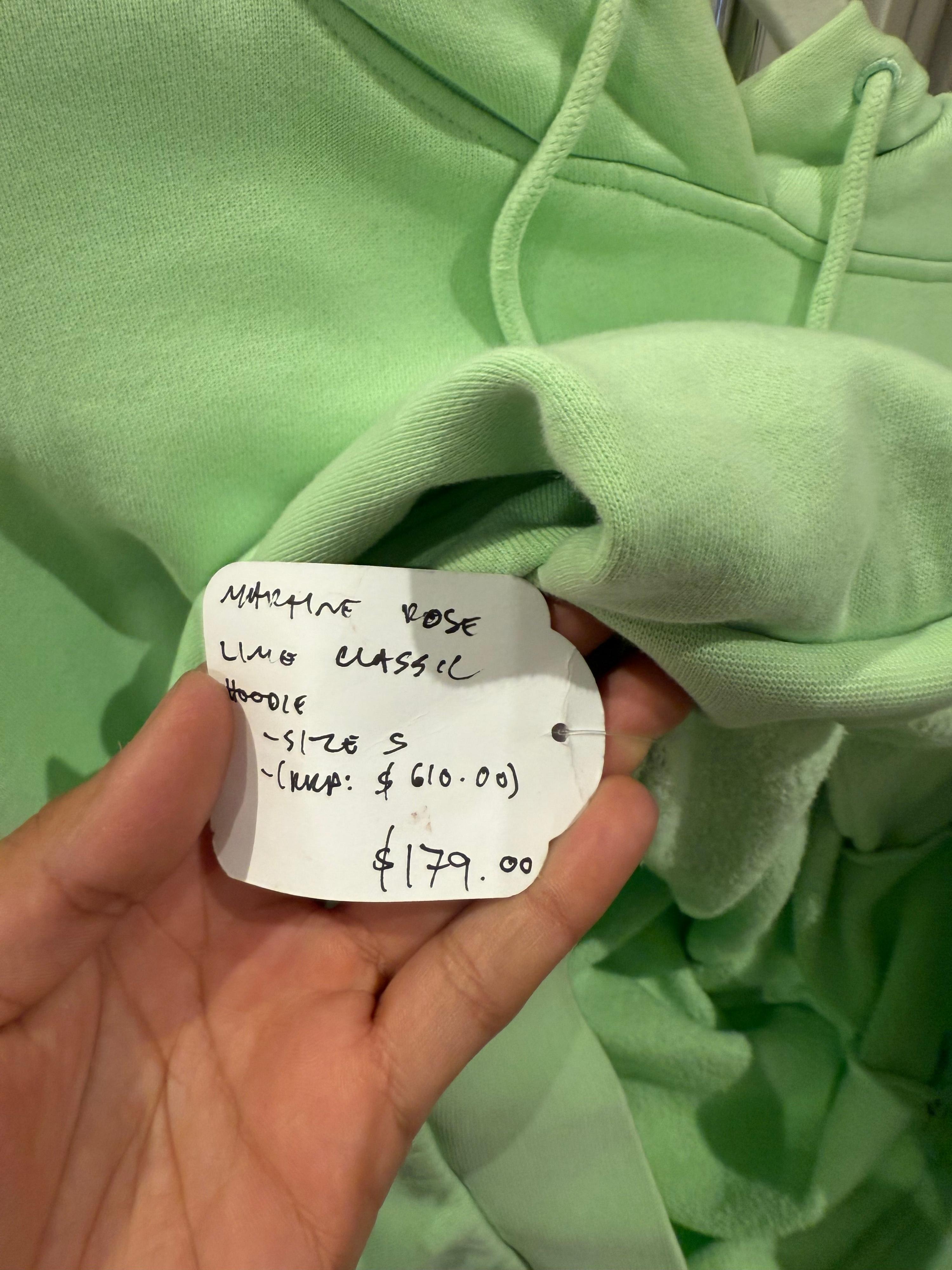 Martine Rose Classic Hoodie Lime Green (Size S) thumbnail 2