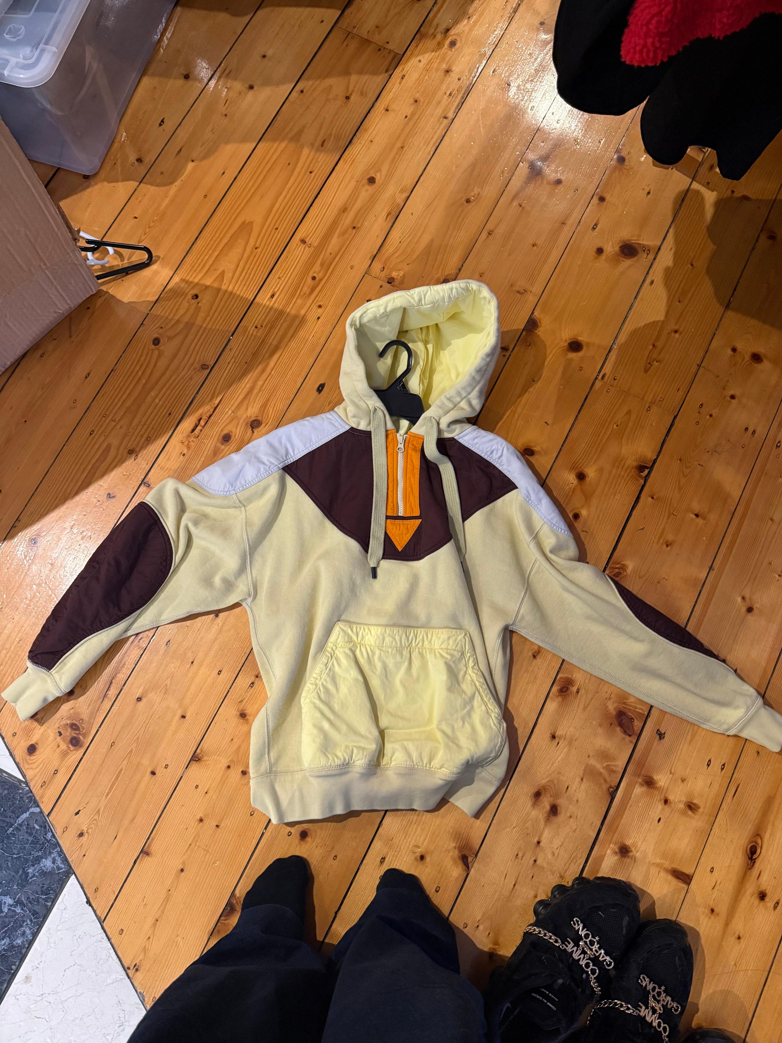 Isabel Marant Etoile Nansel Hooded Sweatshirt Yellow (Womens size EU34)