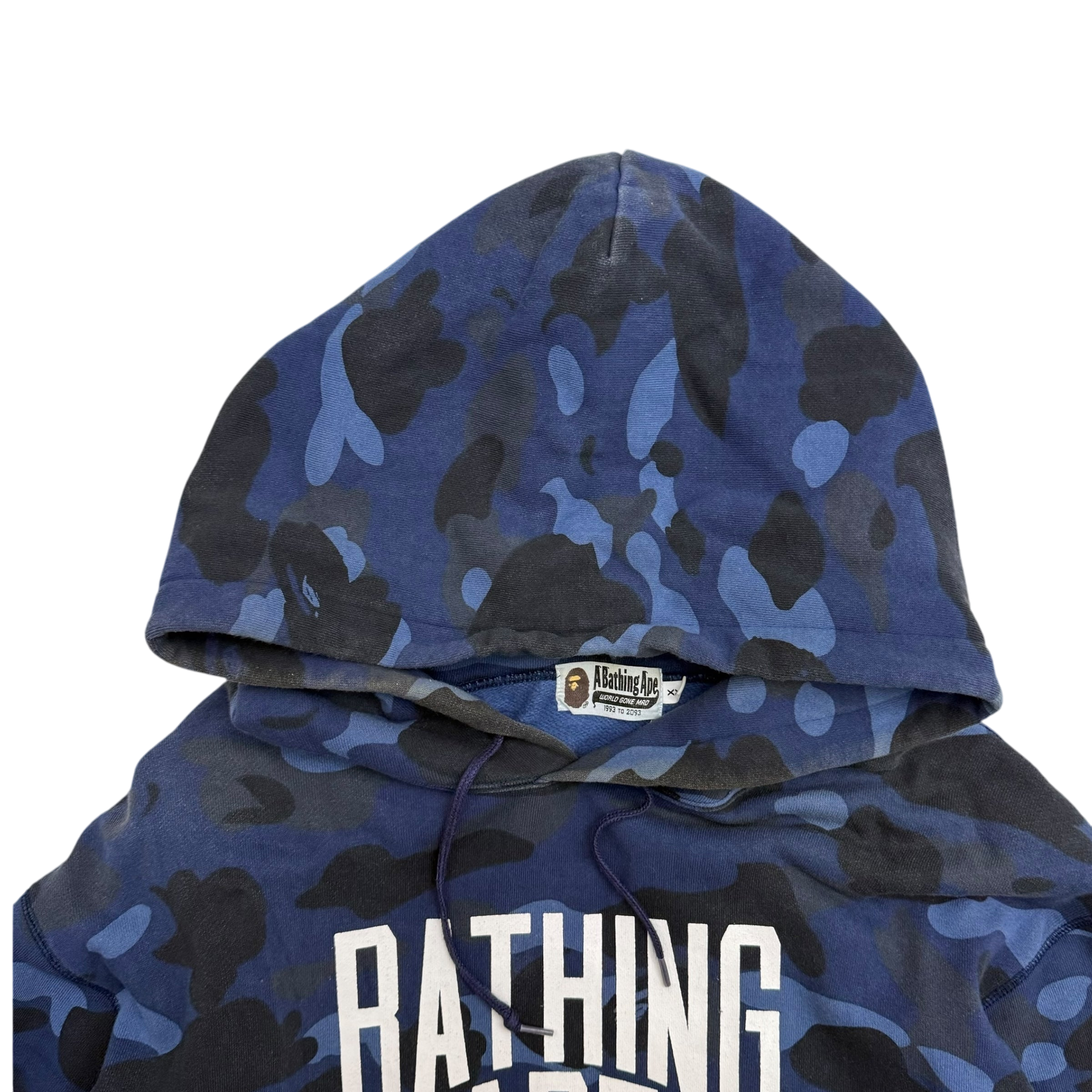 BAPE (A Bathing Ape) 1st Camo Hoodie Blue (Fits XL) thumbnail 2