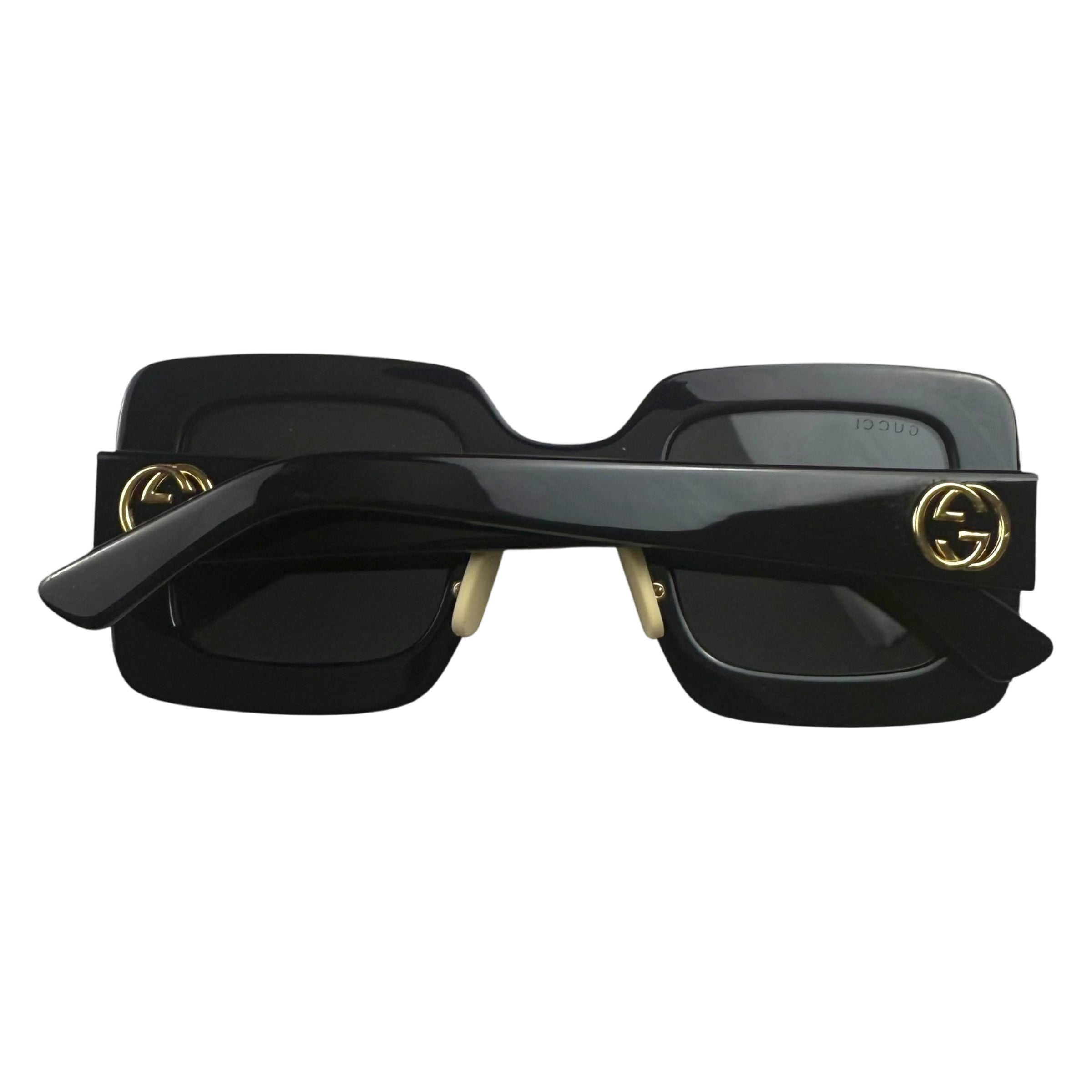 Gucci Oversized Square-Frame Sunglasses Black thumbnail 3