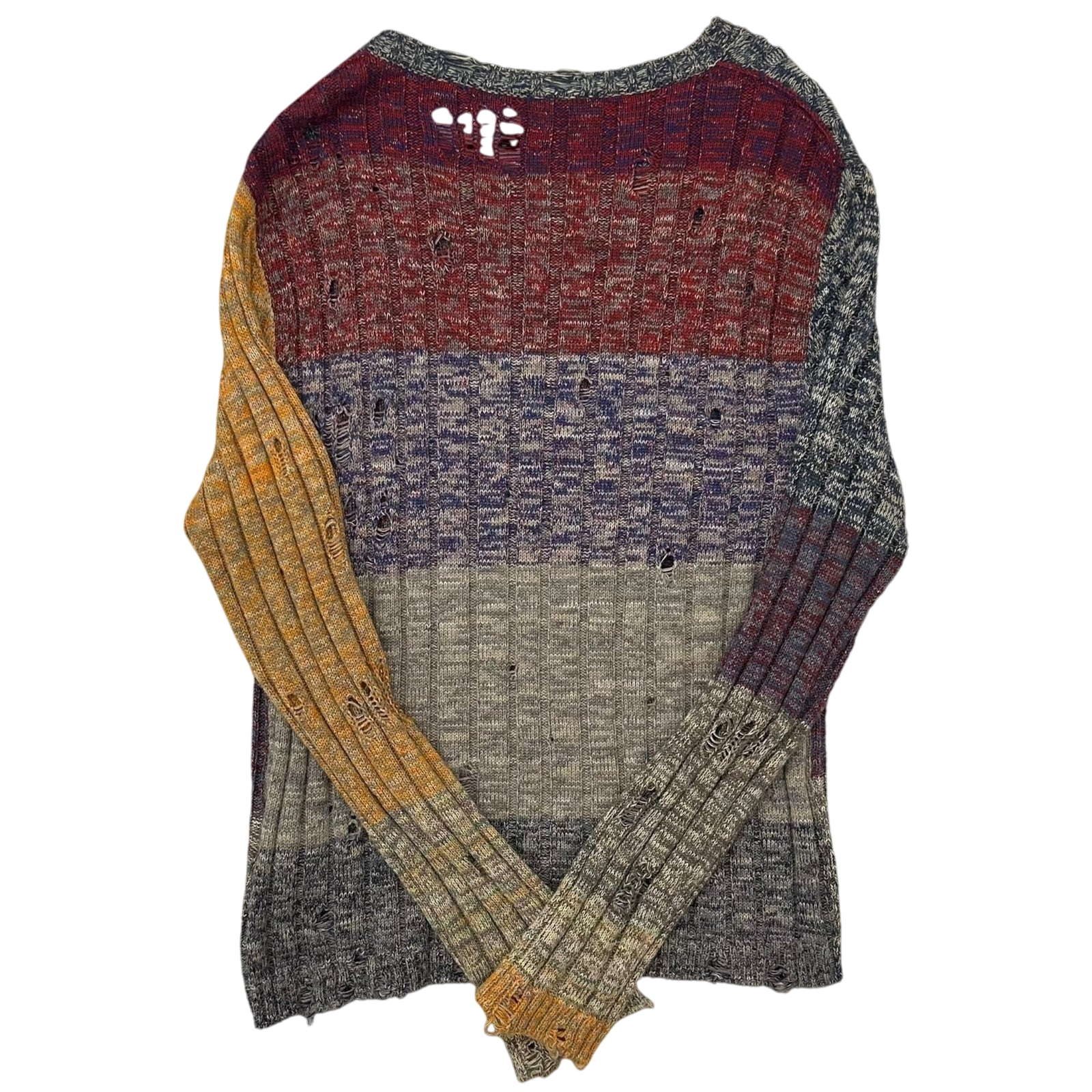 Acne Studios Karlos Distressed Melange Knit Sweatshirt (Fits L-XL) thumbnail 3
