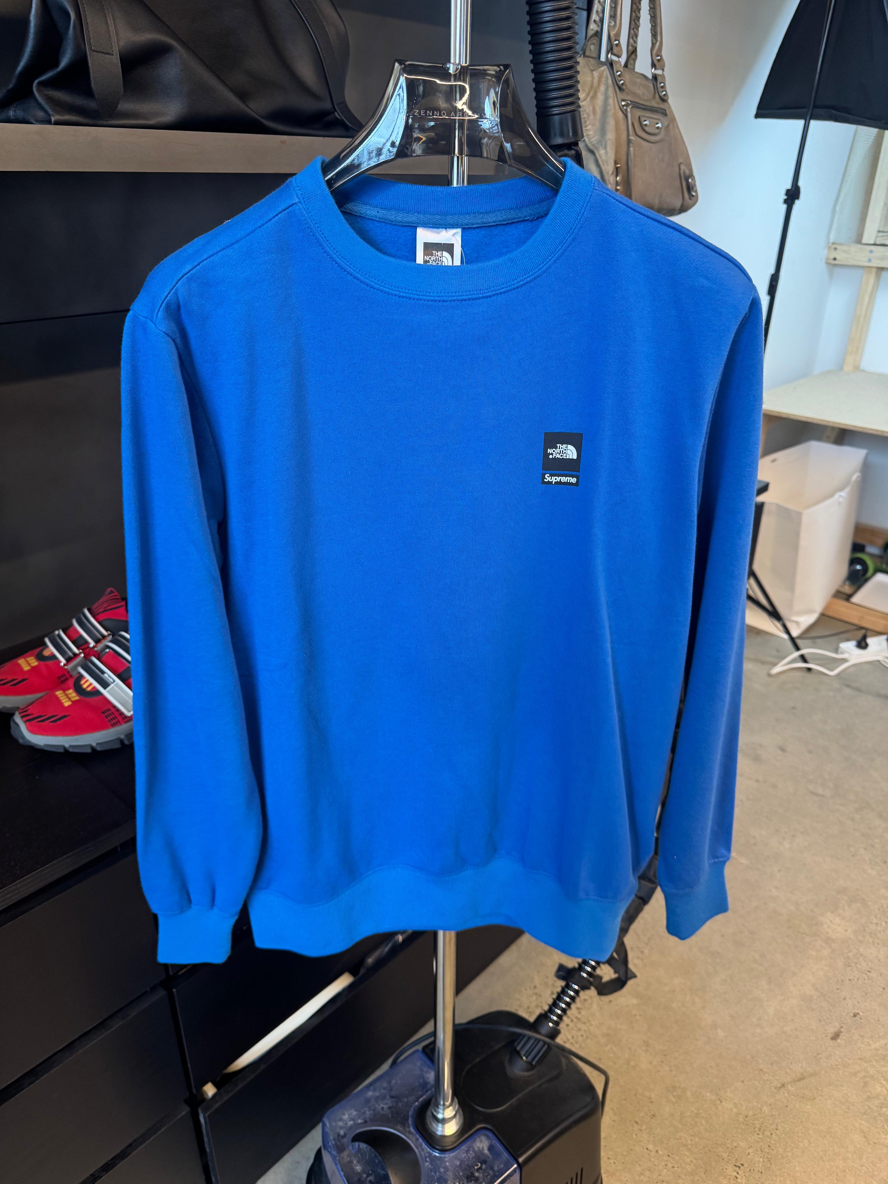 Supreme x The North Face Mountain Crewneck Blue (Size S)