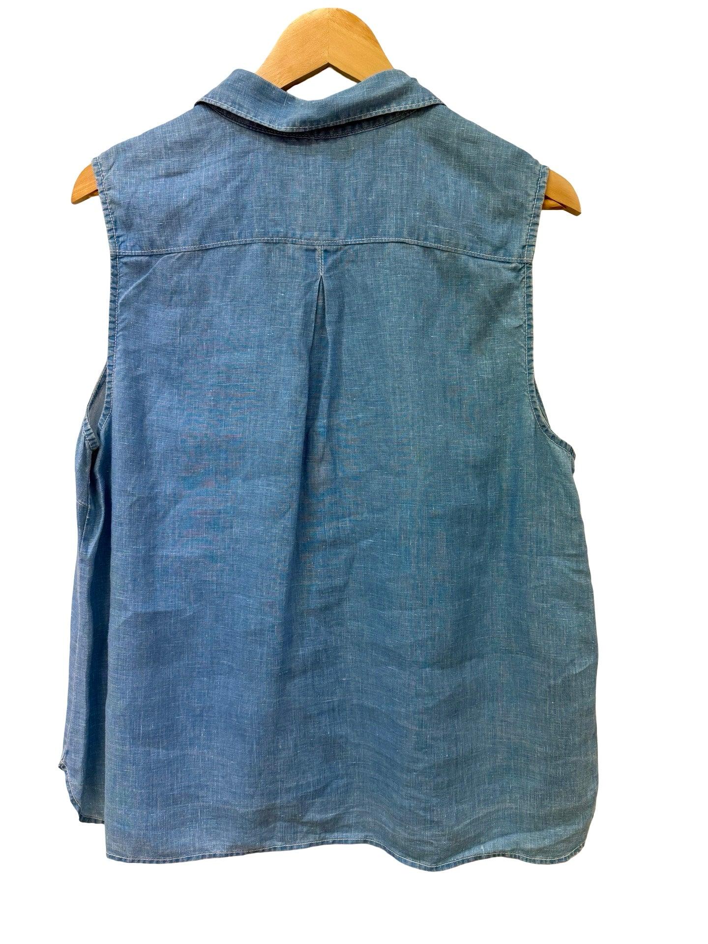 Tommy Bahama Aqua Sleeveless Shirt XL thumbnail 2