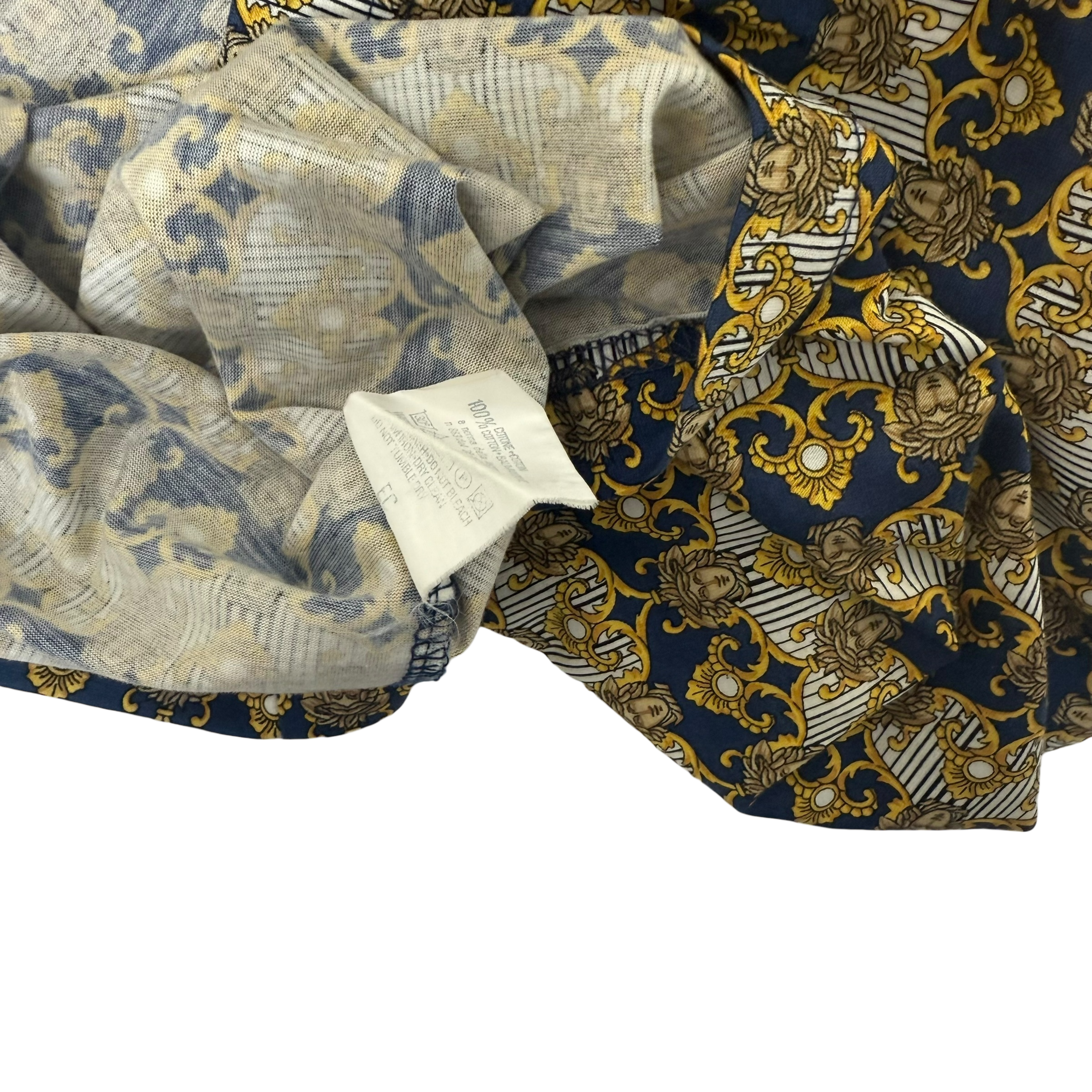 Versus Gianni Versace Medusa Head Full Print Polo T-Shirt (Fits L-XL) thumbnail 4