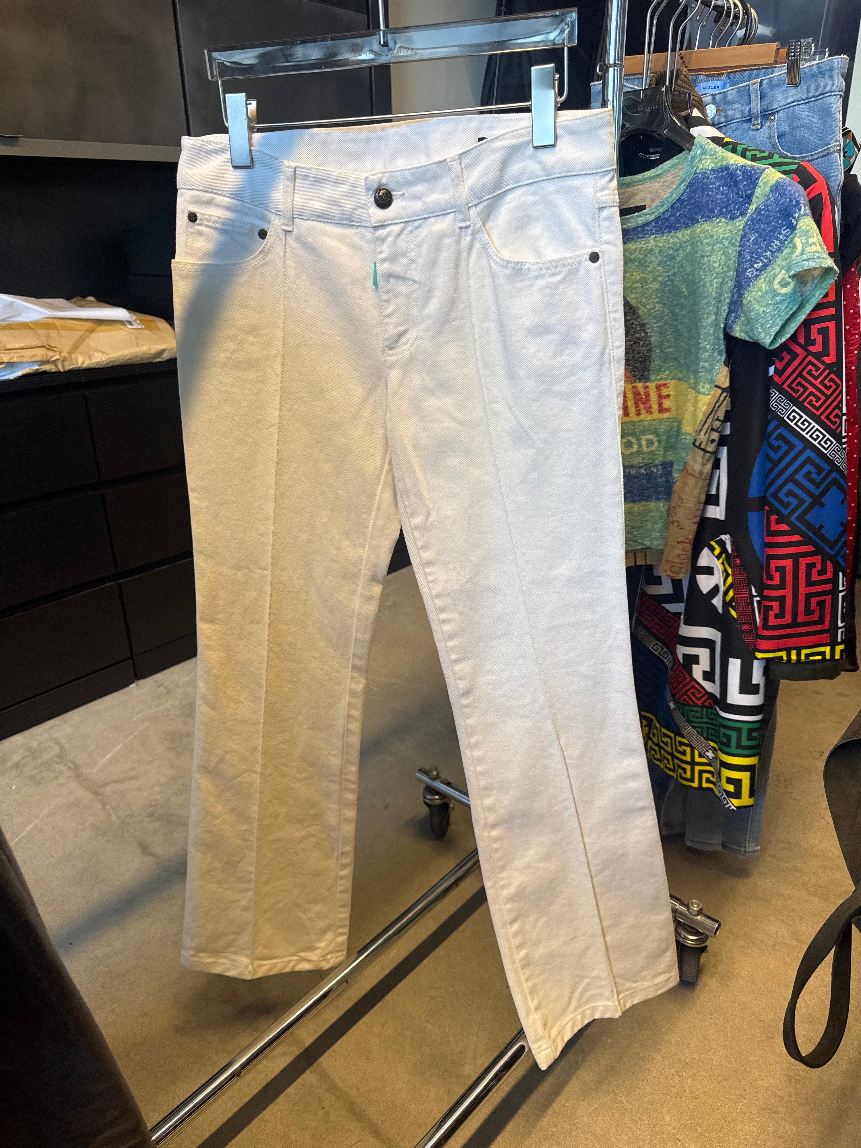Alexander McQueen White Jeans (Size 42)
