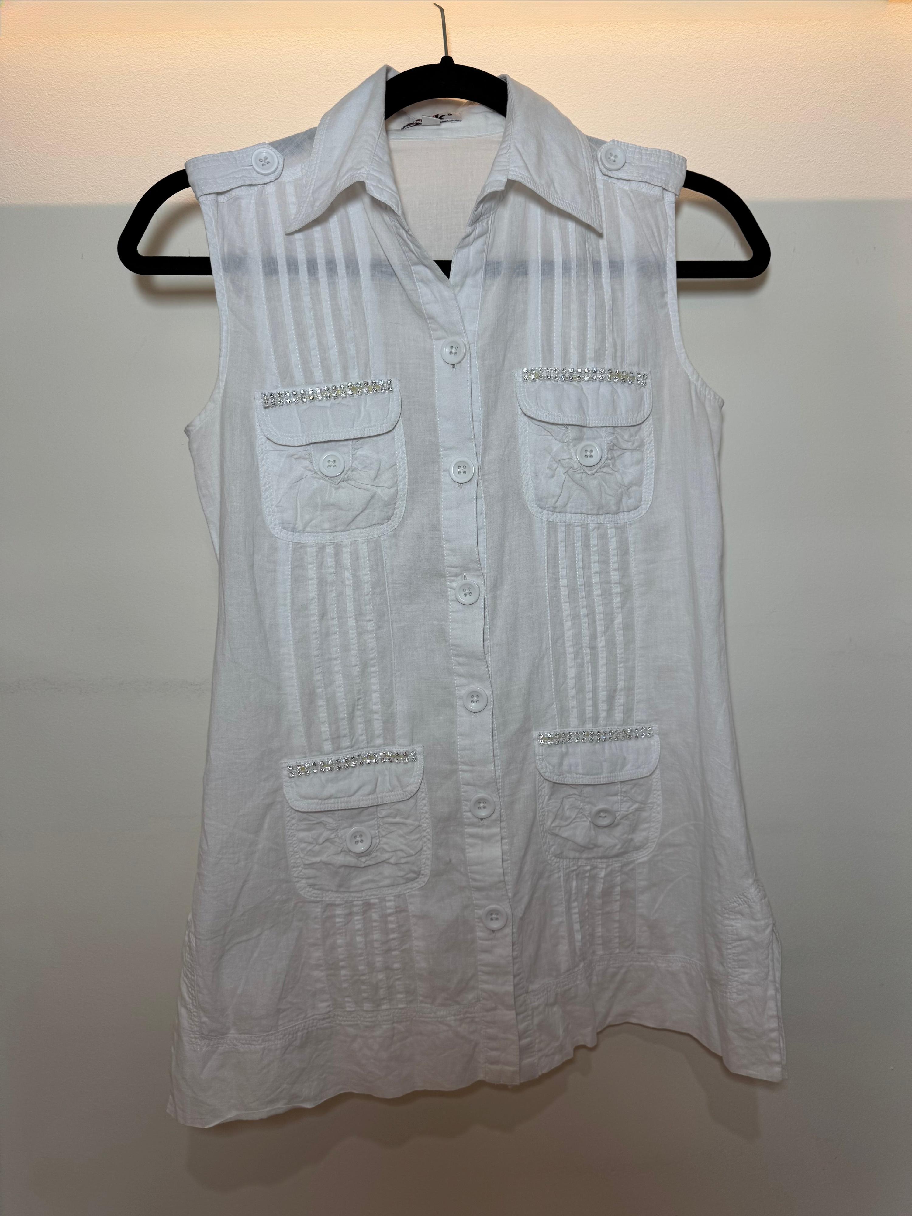 Link White Sleeveless Top - size XS thumbnail 5