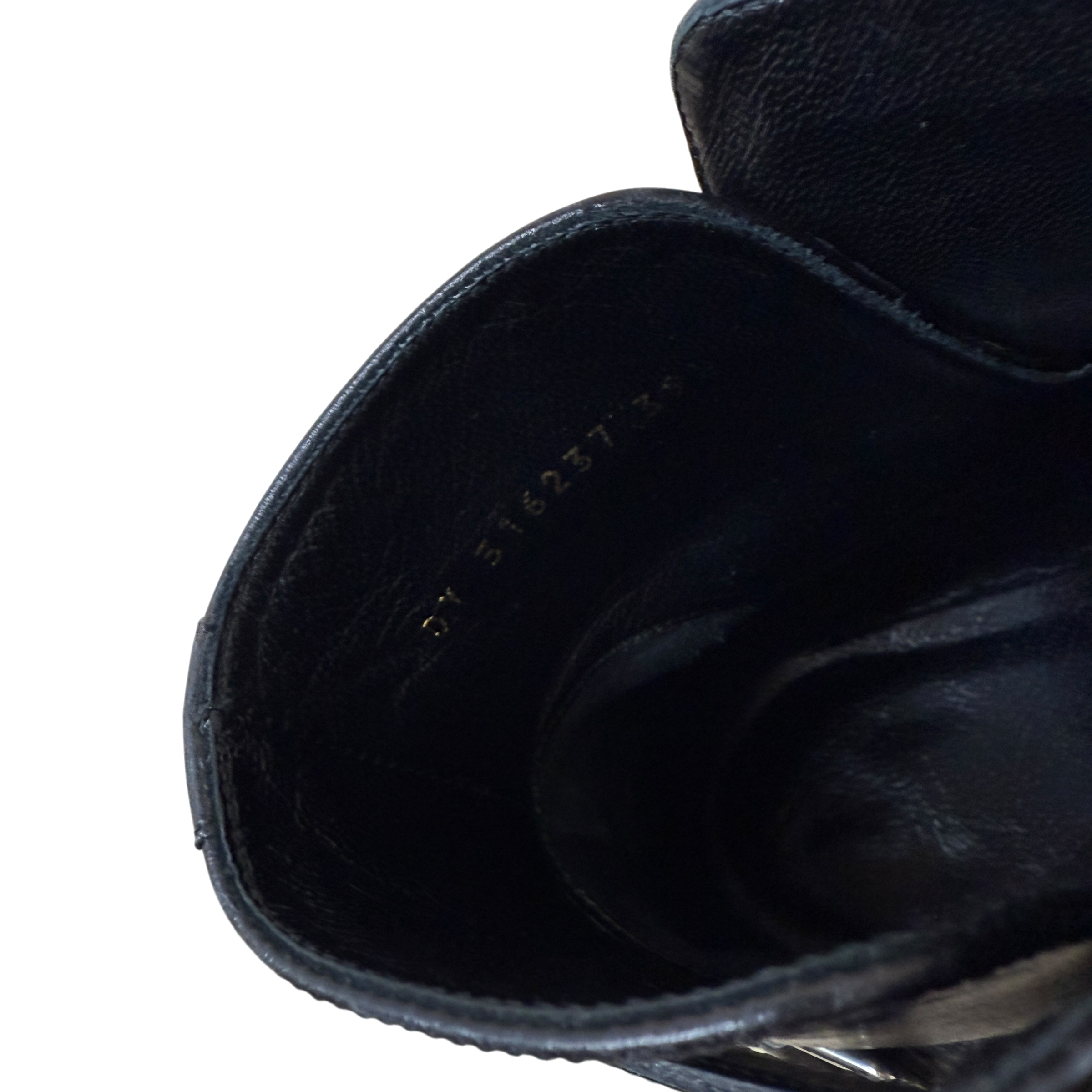 Saint Laurent Pointed Toe Leather Ankle Boots Black (Size EU39.5) thumbnail 8