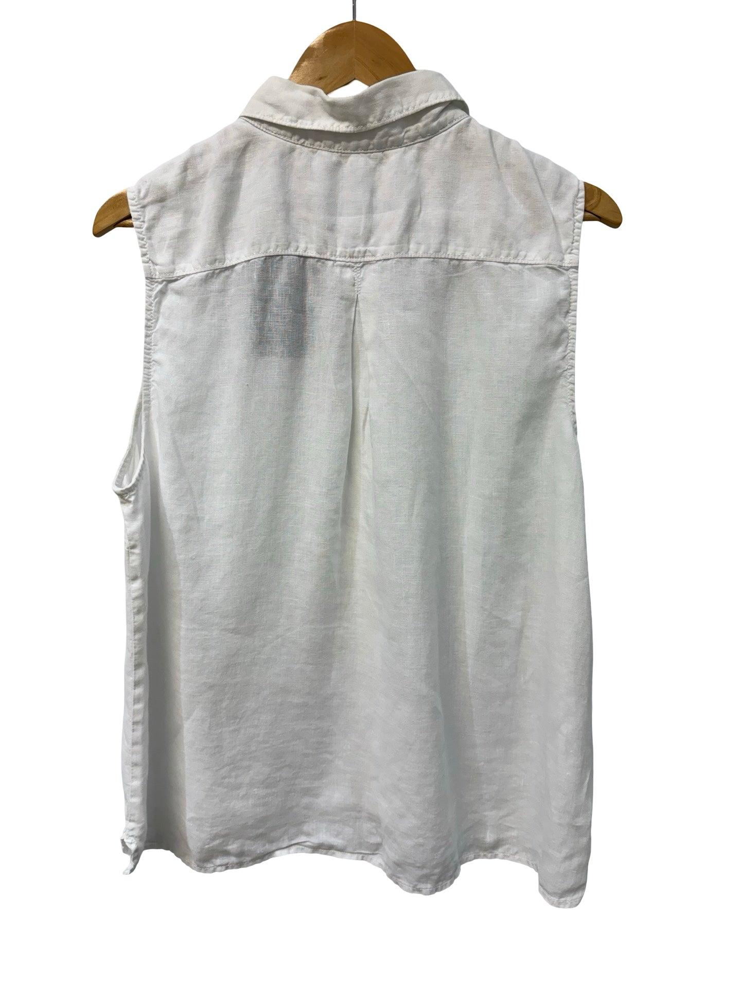 Tommy Bahama White Sleeveless Shirt XL thumbnail 2