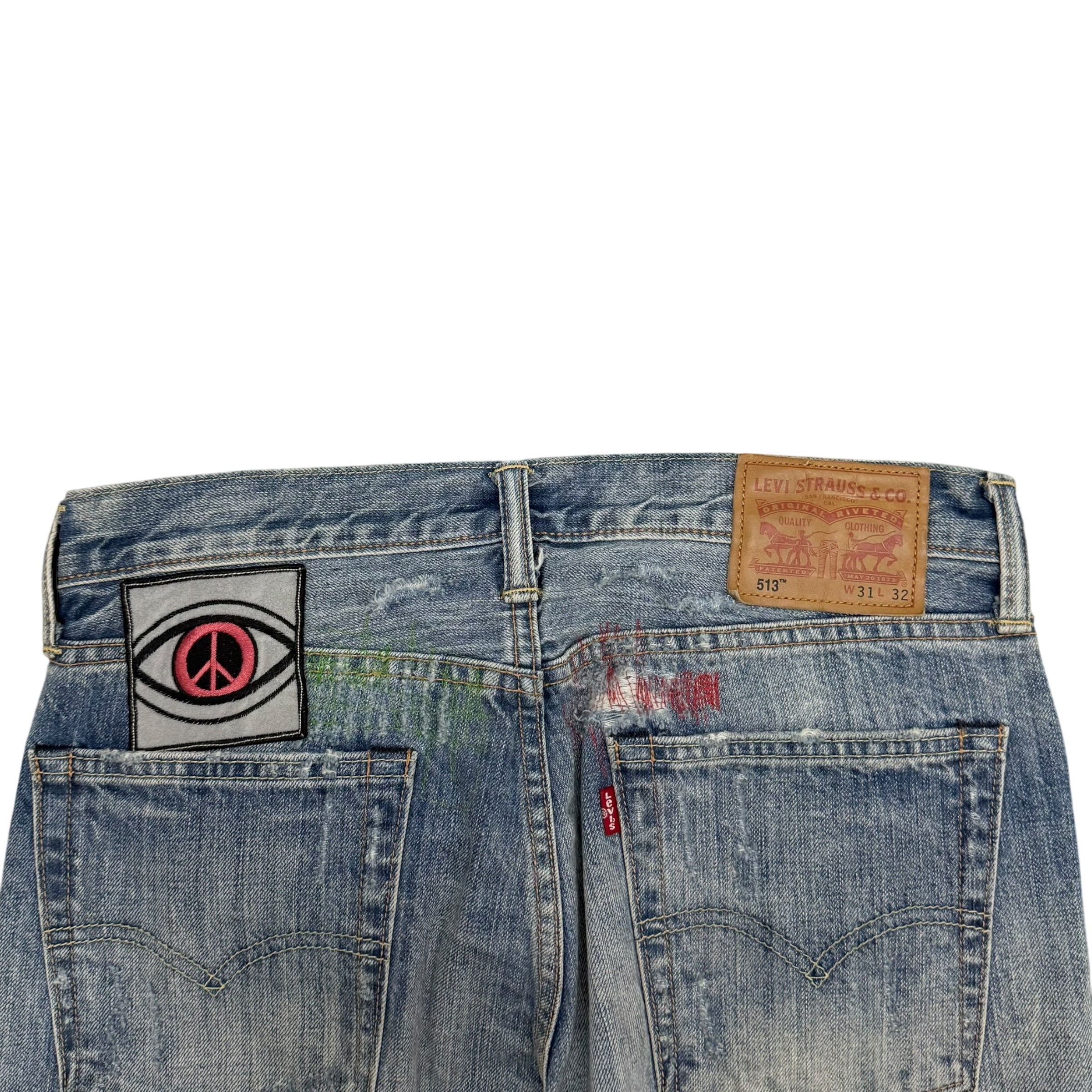 Levi’s 513 Custom Patchwork Jeans (Size 31”) thumbnail 4