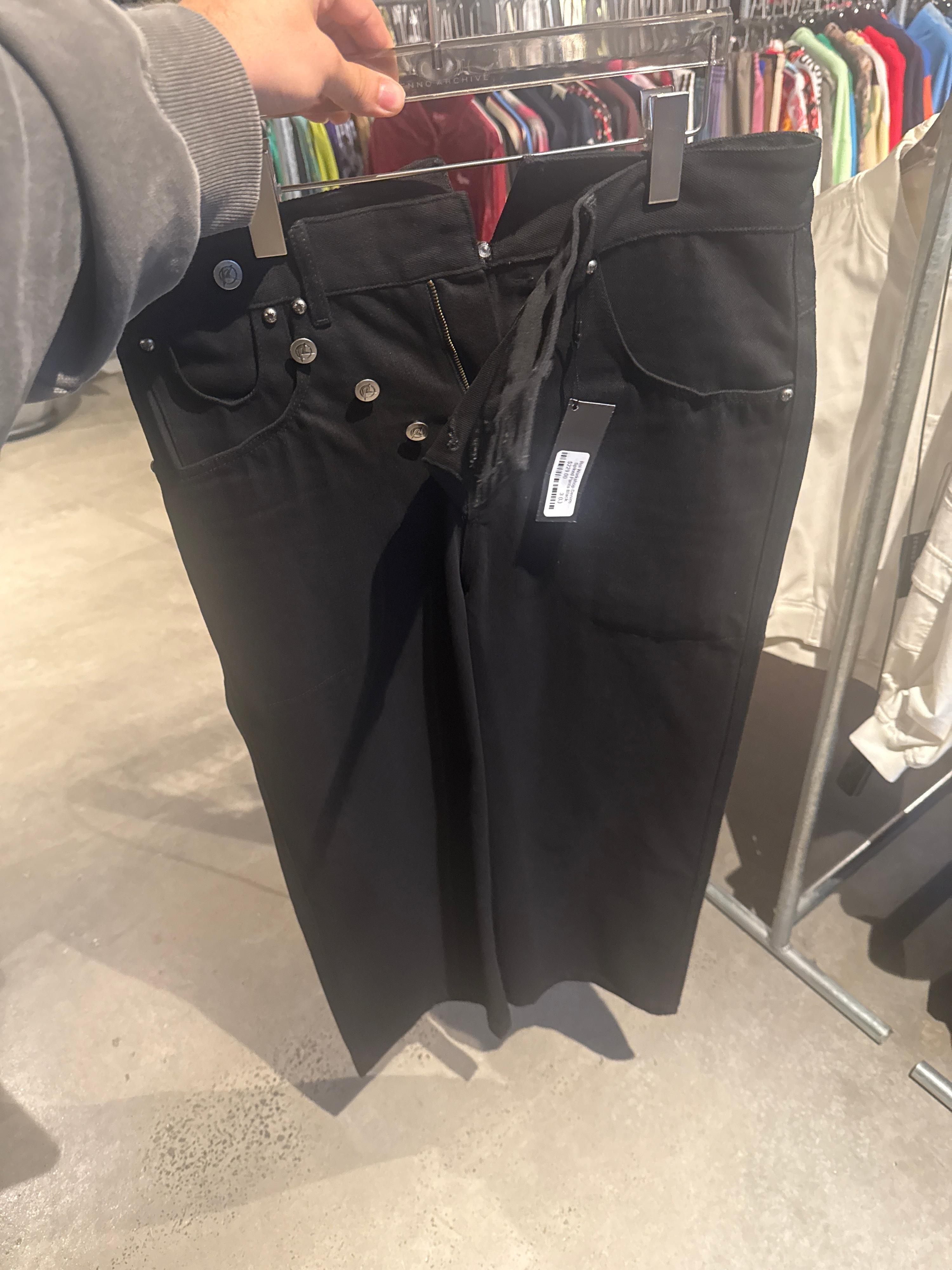 Roi Workshop Denim Spiked Pants Black - 3 (L)