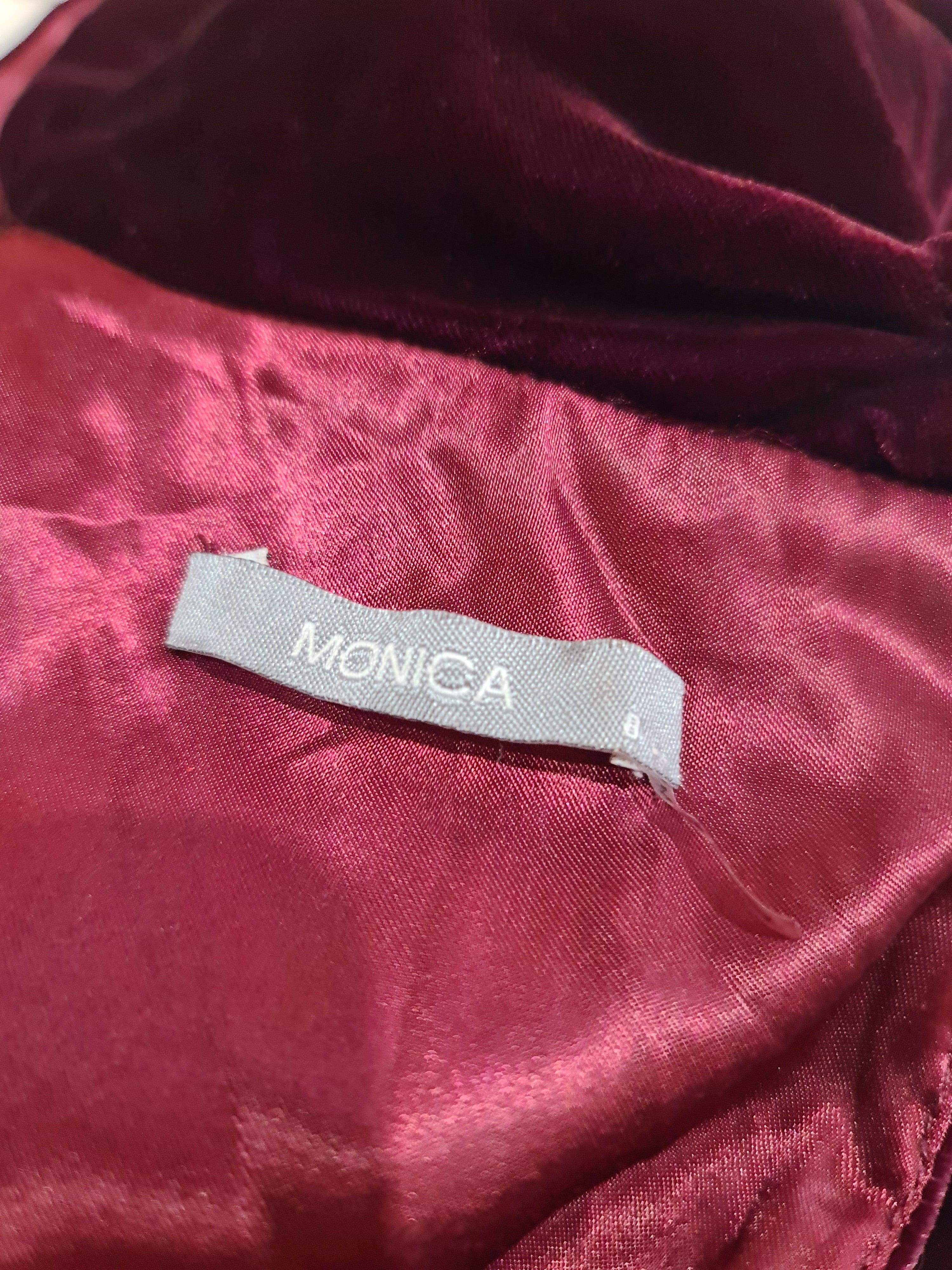 Vintage Monica Velvet Dress - size S thumbnail 8