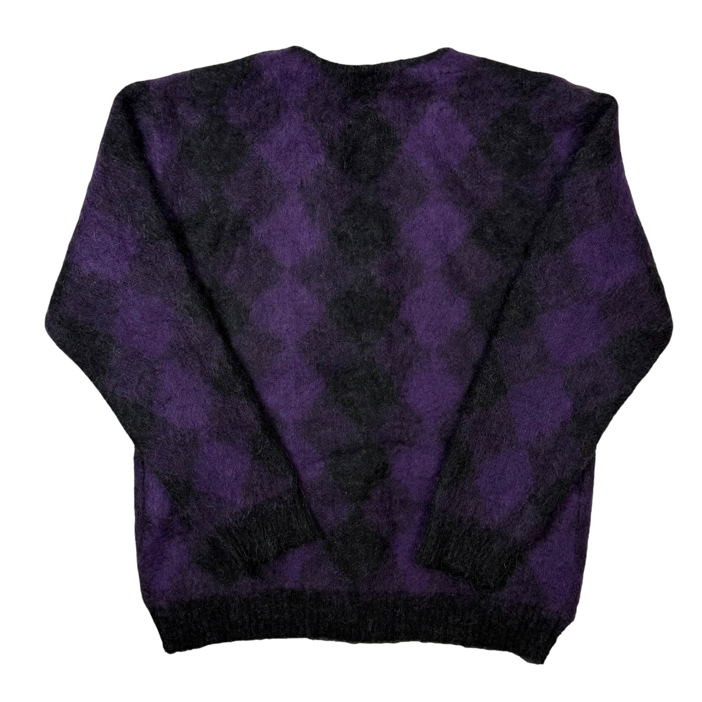 Needles AW21 Mohair Diamond Cardigan Purple / Black (Size L) thumbnail 3