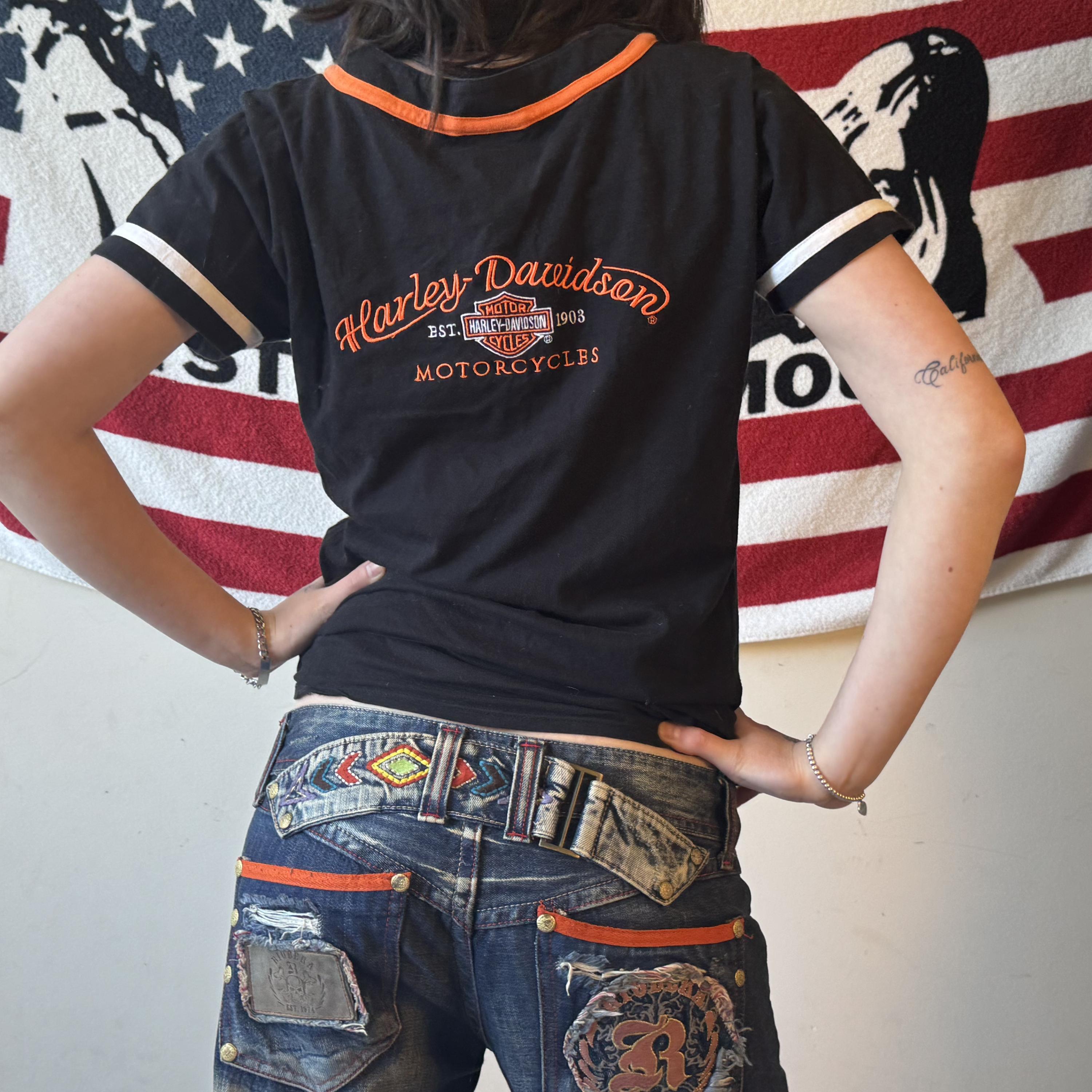 Harley Davidson Baseball Top