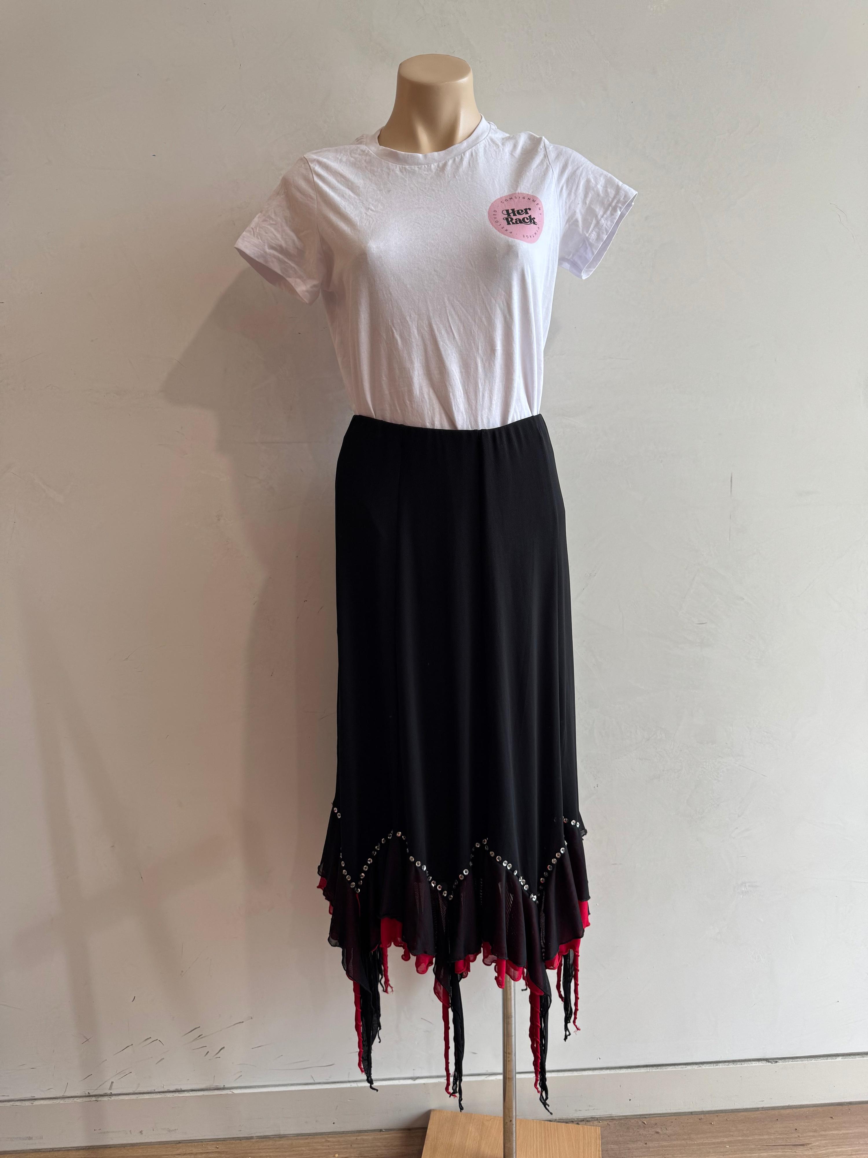 Viola Black Skirt Red Trim - size XL thumbnail 3