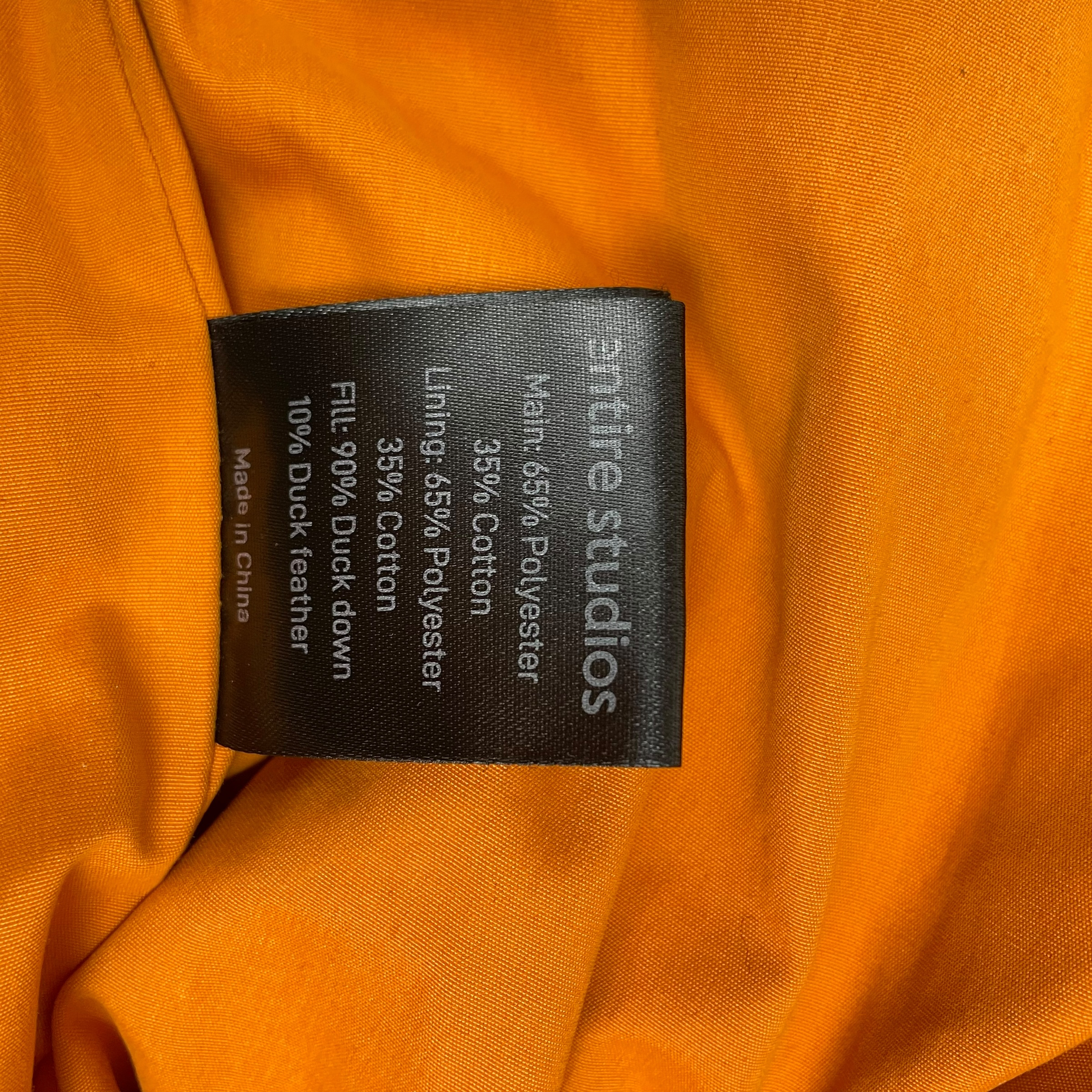 Entire Studios Down Pillow Vest Orange (Size M) thumbnail 5