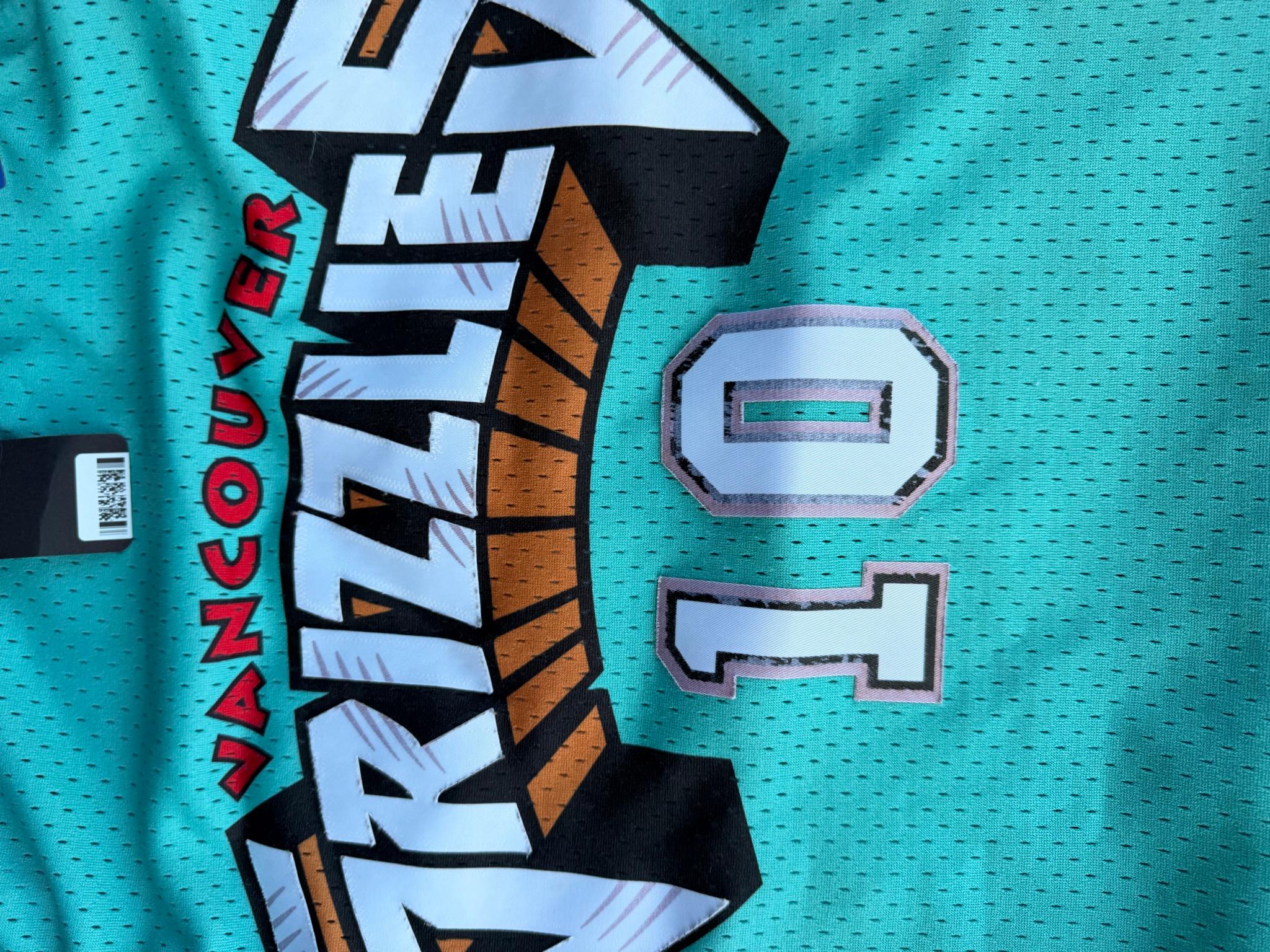Mitchell & Ness Teal Vancouver Grizzlies Mike Bibby Swingman Jersey thumbnail 4