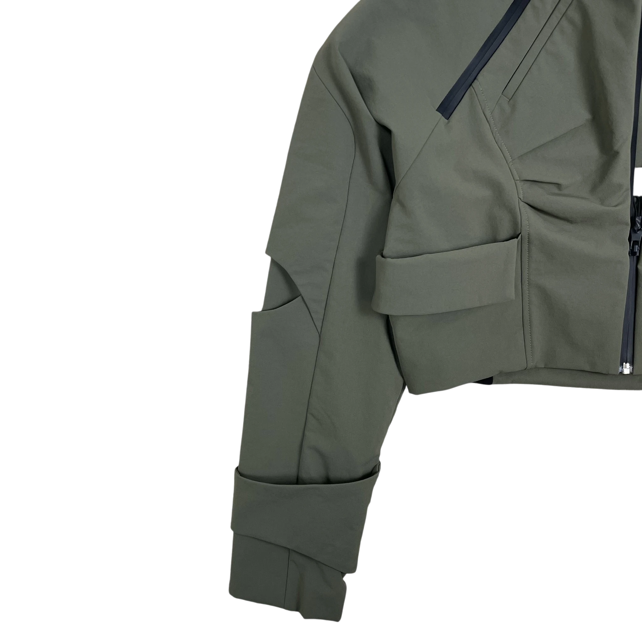 ACCOX ACX Xirva Cropped Technical Jacket Green (Fits S-L Womens) thumbnail 3