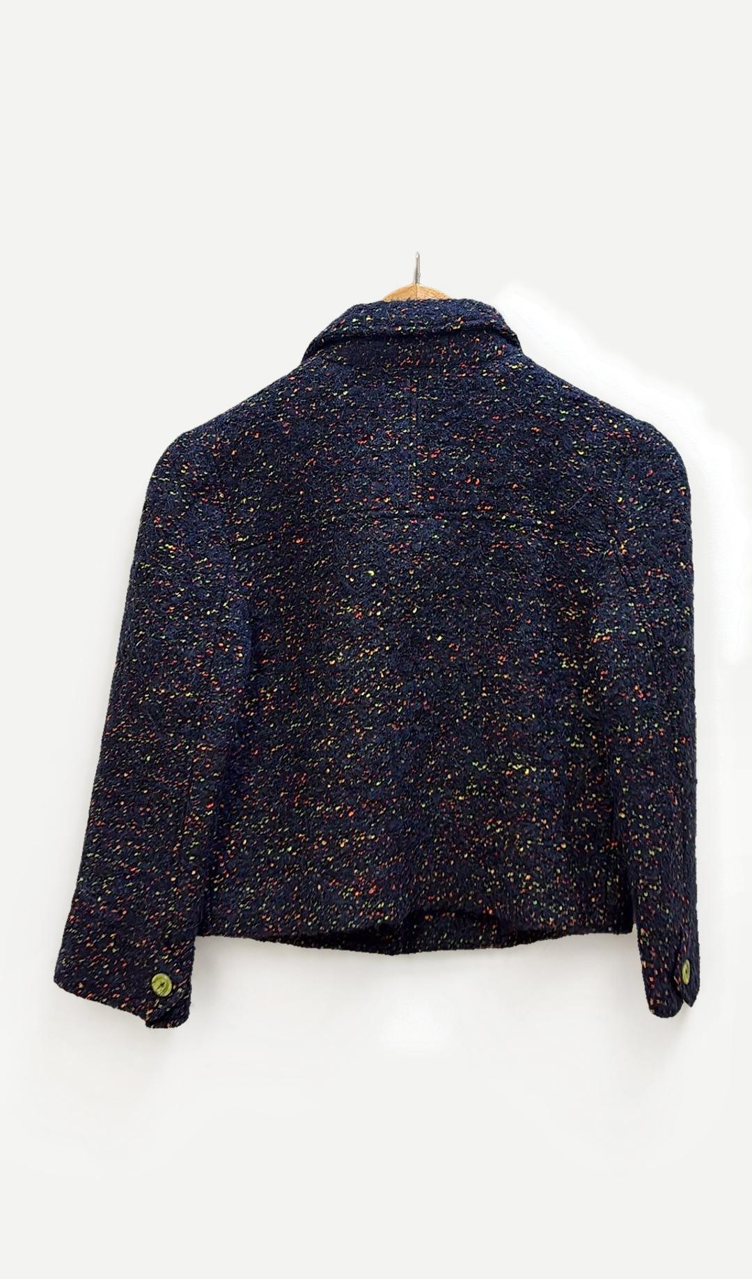 Thomas Pink Blue Tweed Jacket 8 thumbnail 3