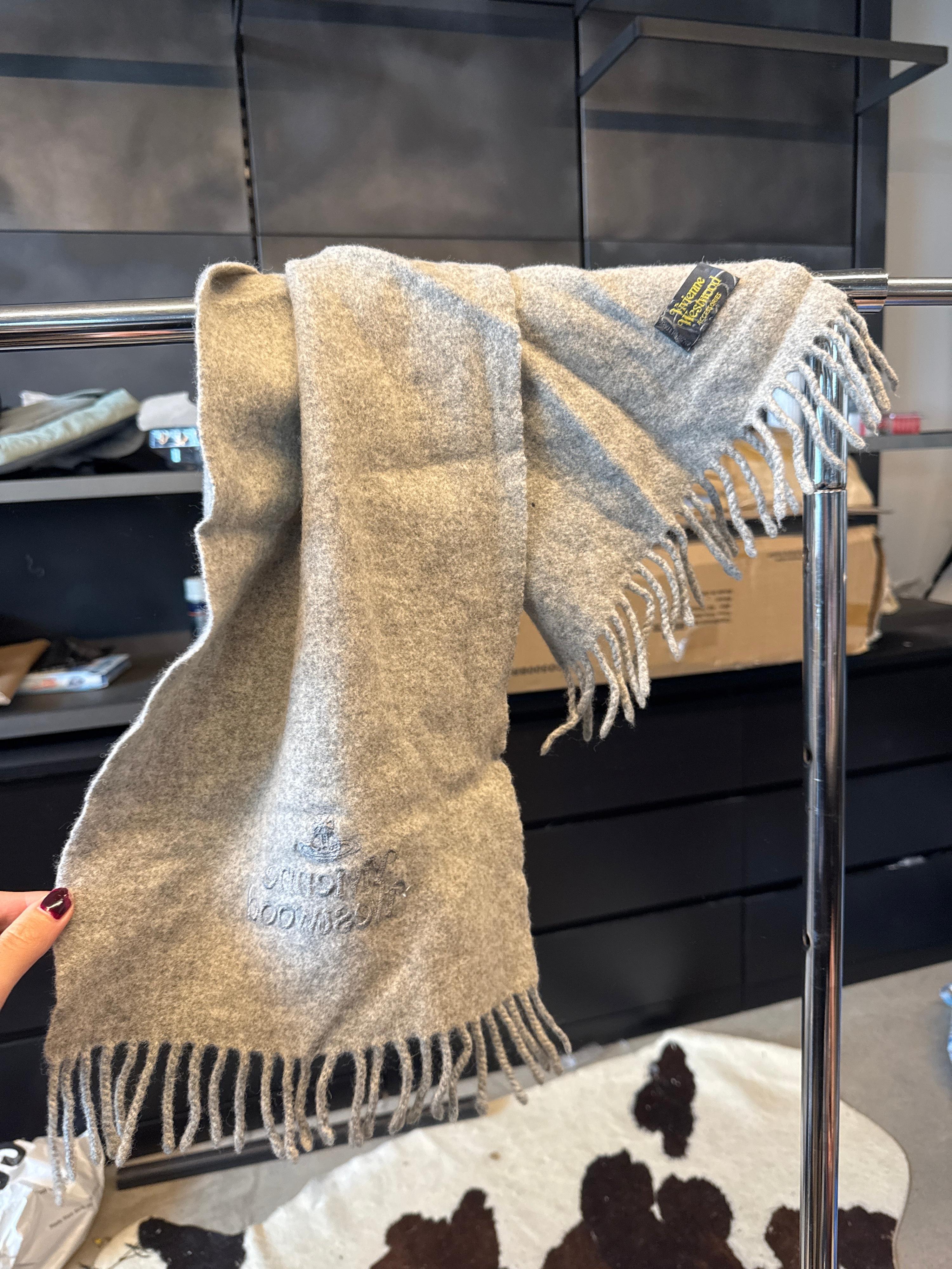 Vivienne Westwood Wool Scarf Grey