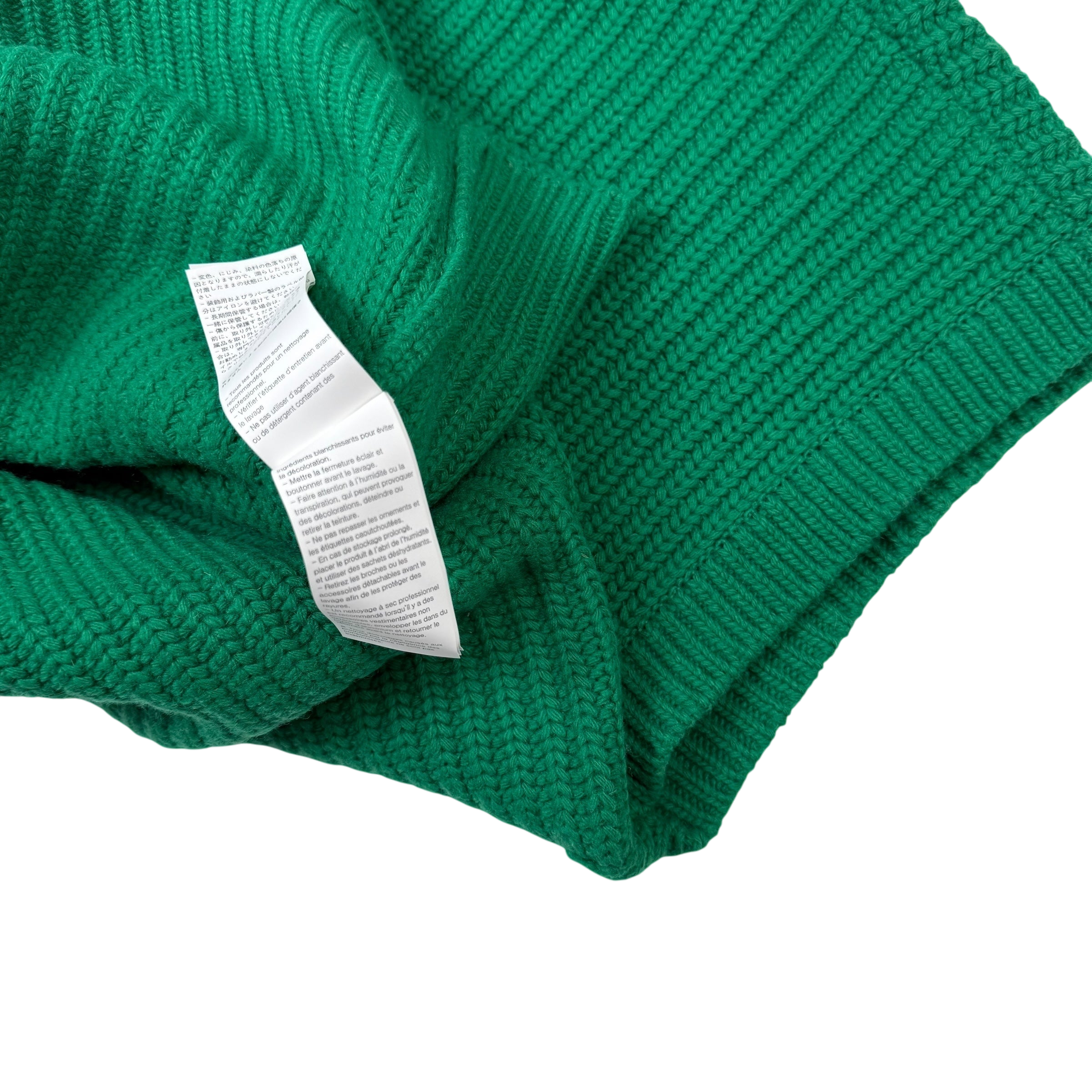 We11done Ribbed Wool Multi-Logo Square Knit Vest Green (Size L) thumbnail 10