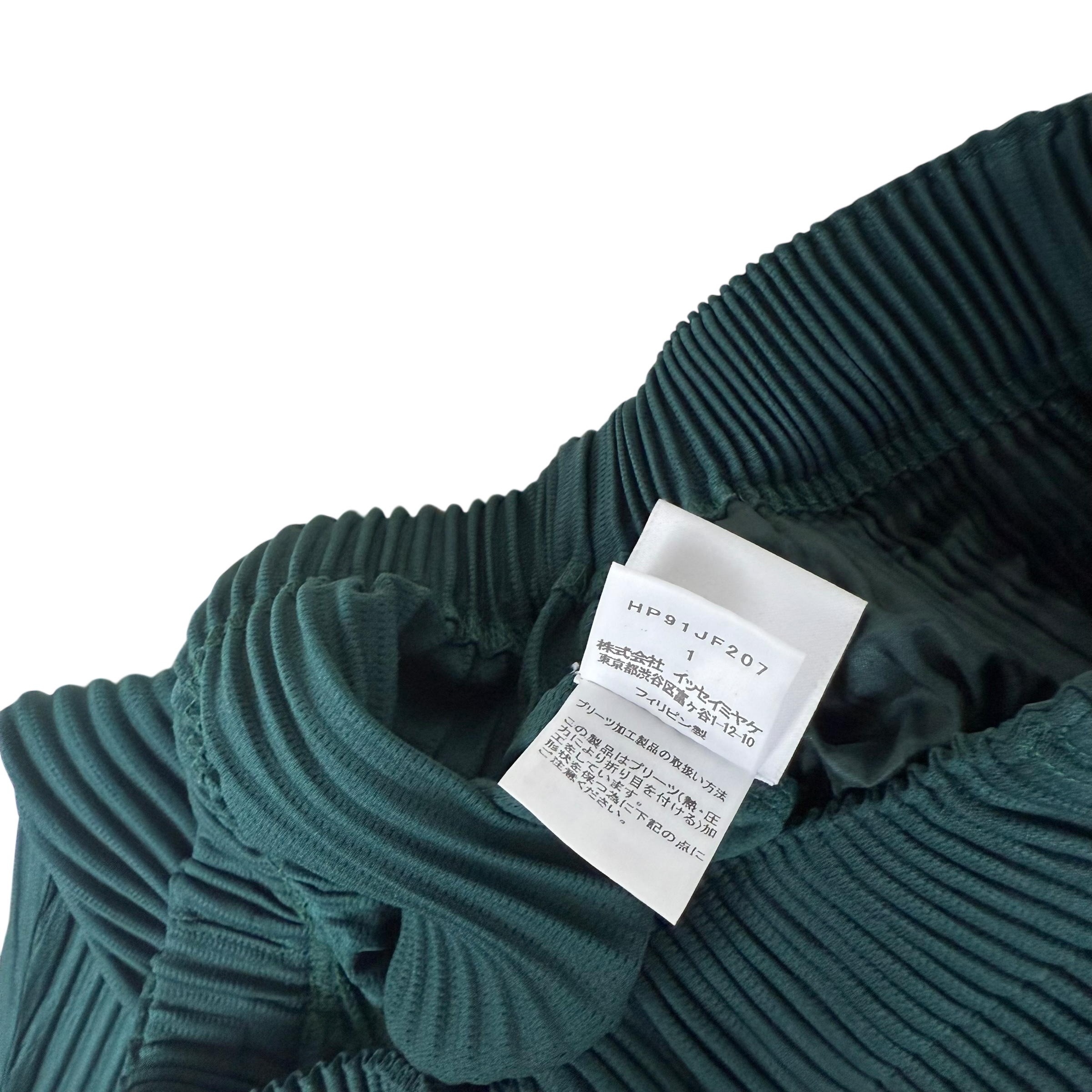 Issey Miyake Homme Plisse Pleated Pants Dark Green (Fits S-M) thumbnail 6