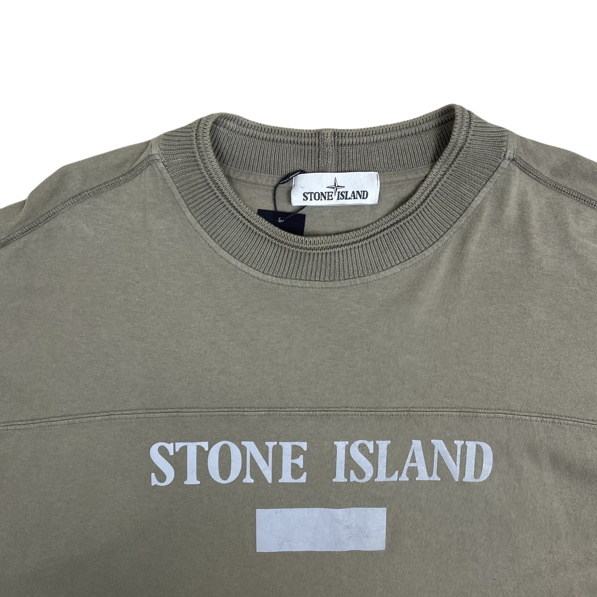 Stone Island 3M Reflective Short Sleeve T-Shirt Green (Size XL) thumbnail 2