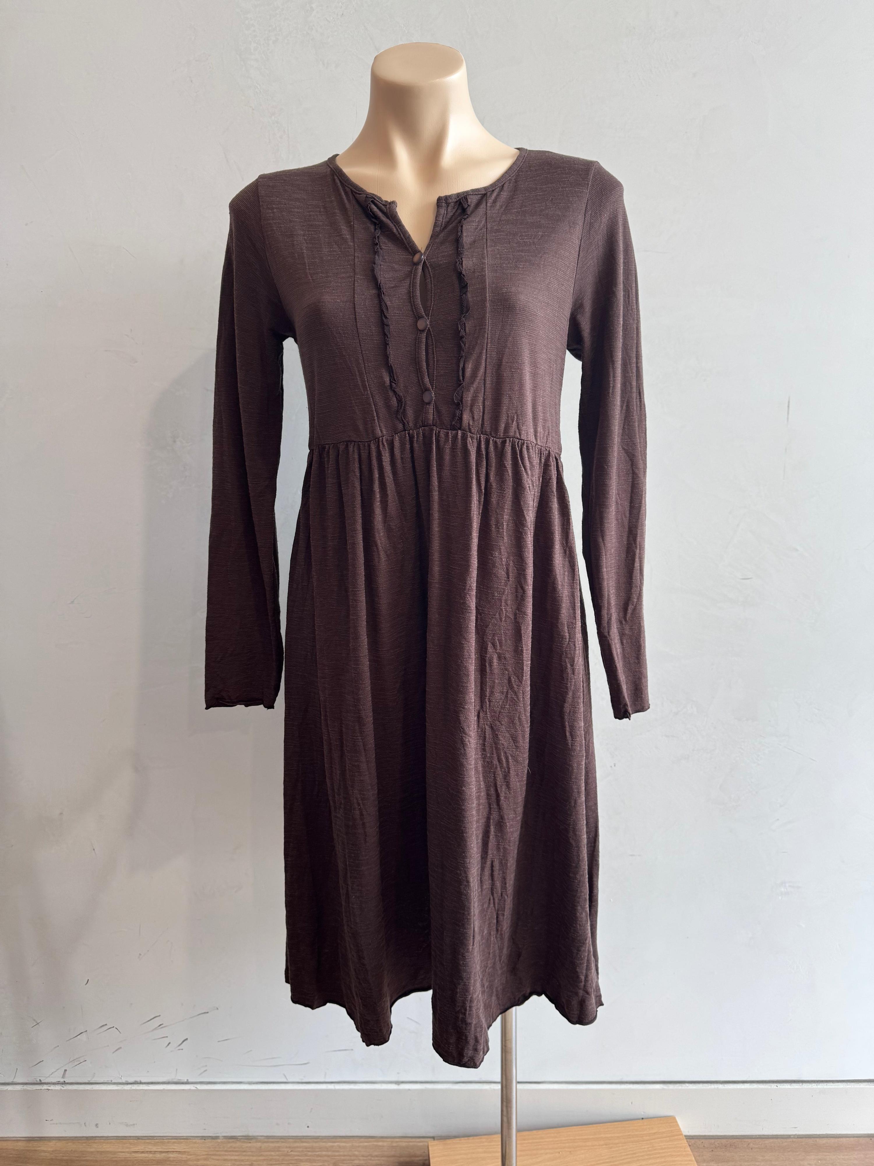 Vigorella brown long sleeve dress - Size S thumbnail 3