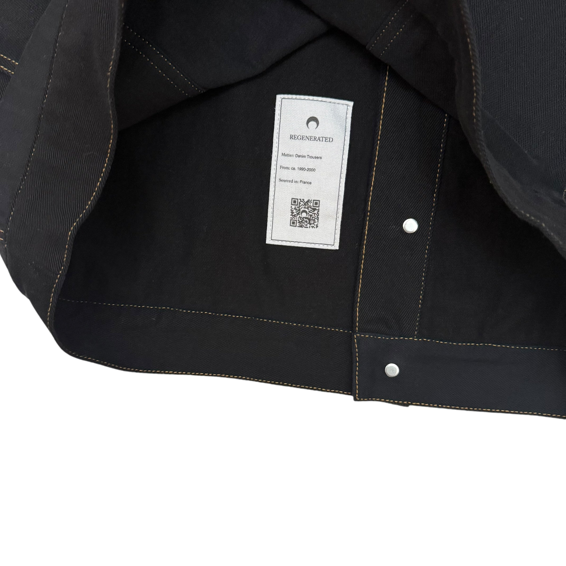 Marine Serre FW22 Crescent Moon Denim Jacket Black (Fits L) thumbnail 7