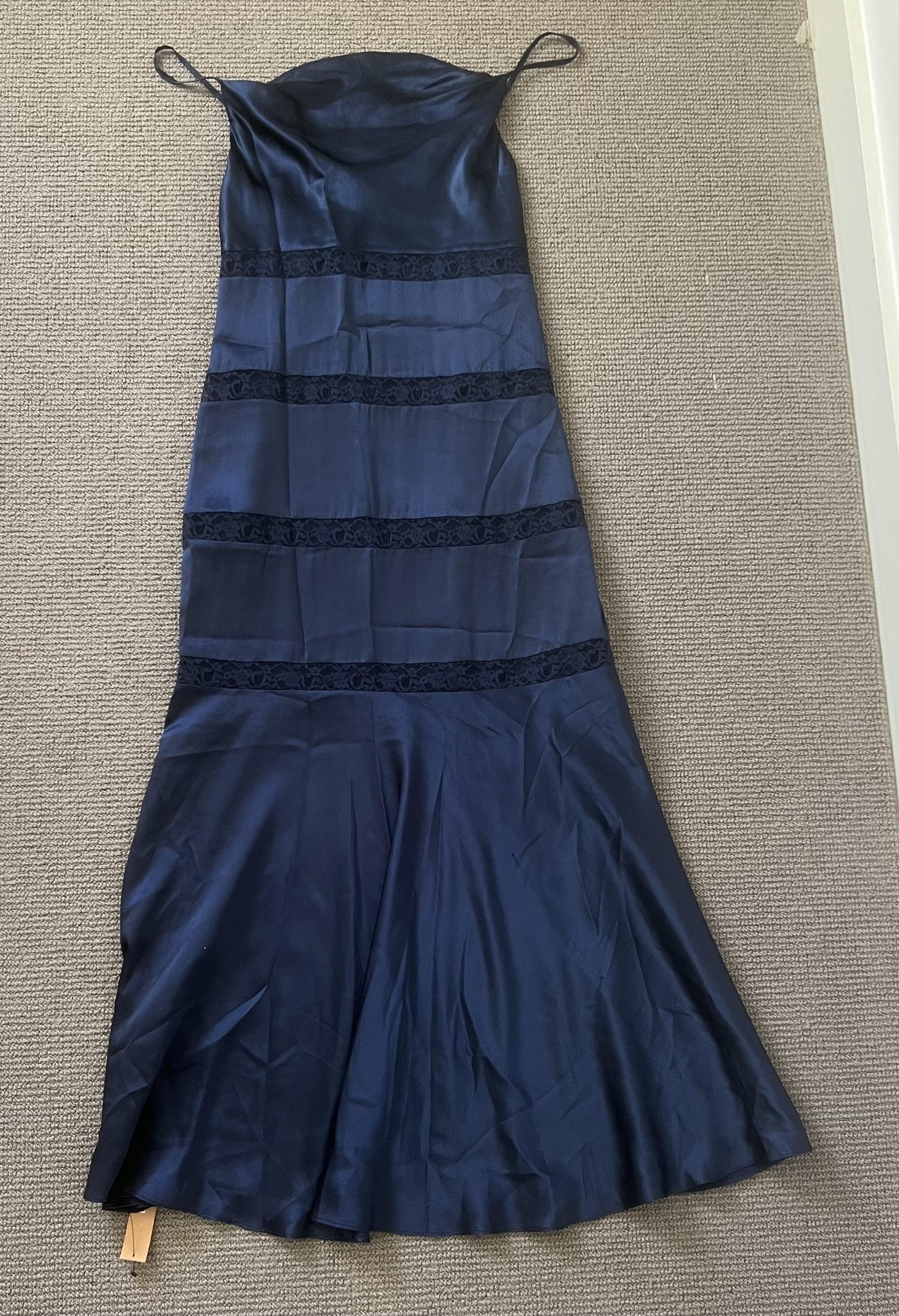 Reformation Navy Dress 6