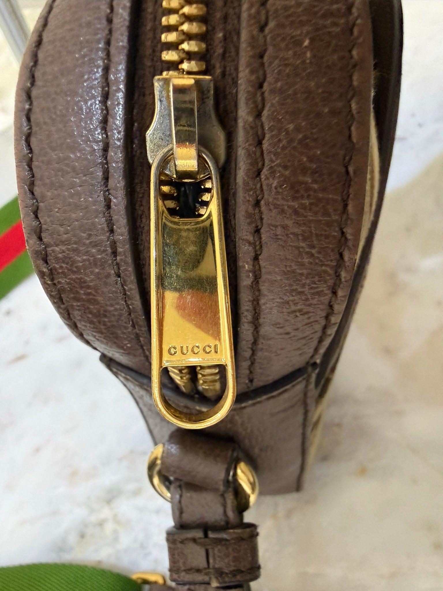 Gucci Monogram Brown Leather Bag thumbnail 7