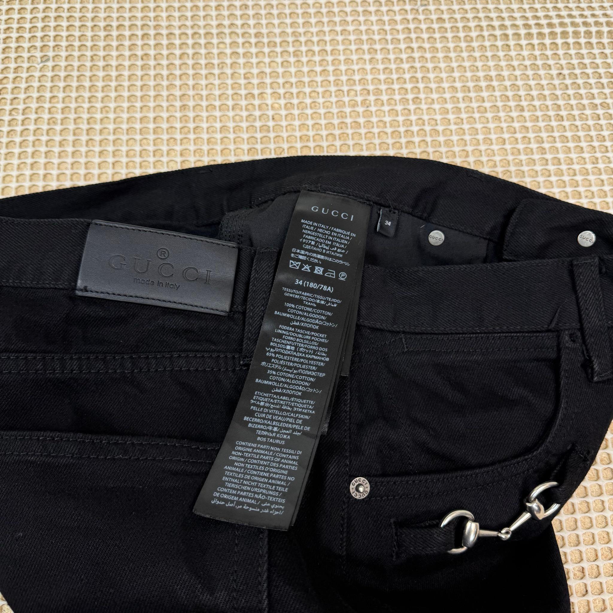Gucci AW25 Horsebit Jeans Black (Size 34”) thumbnail 4