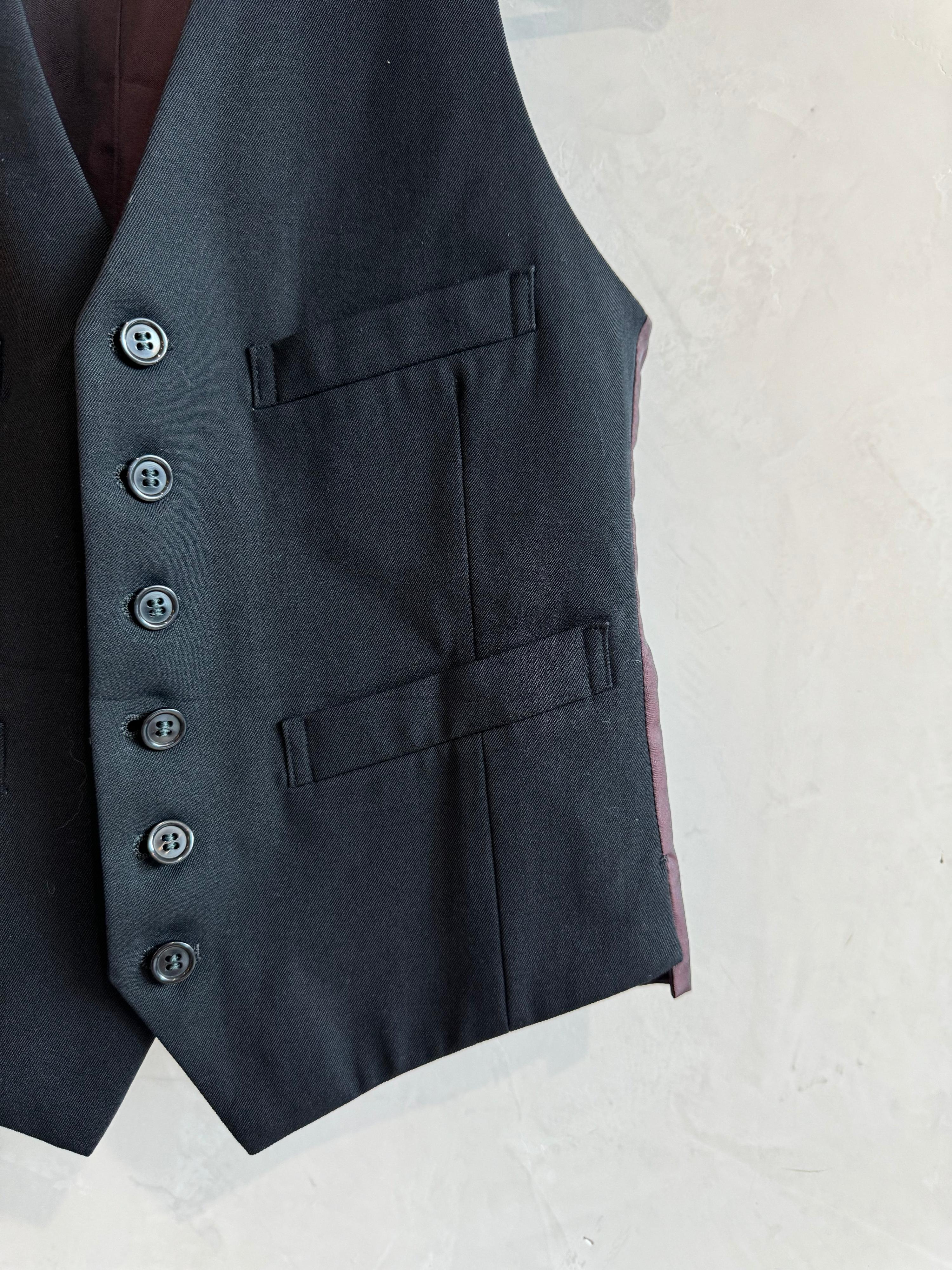 Vintage Black Vest Size S thumbnail 3