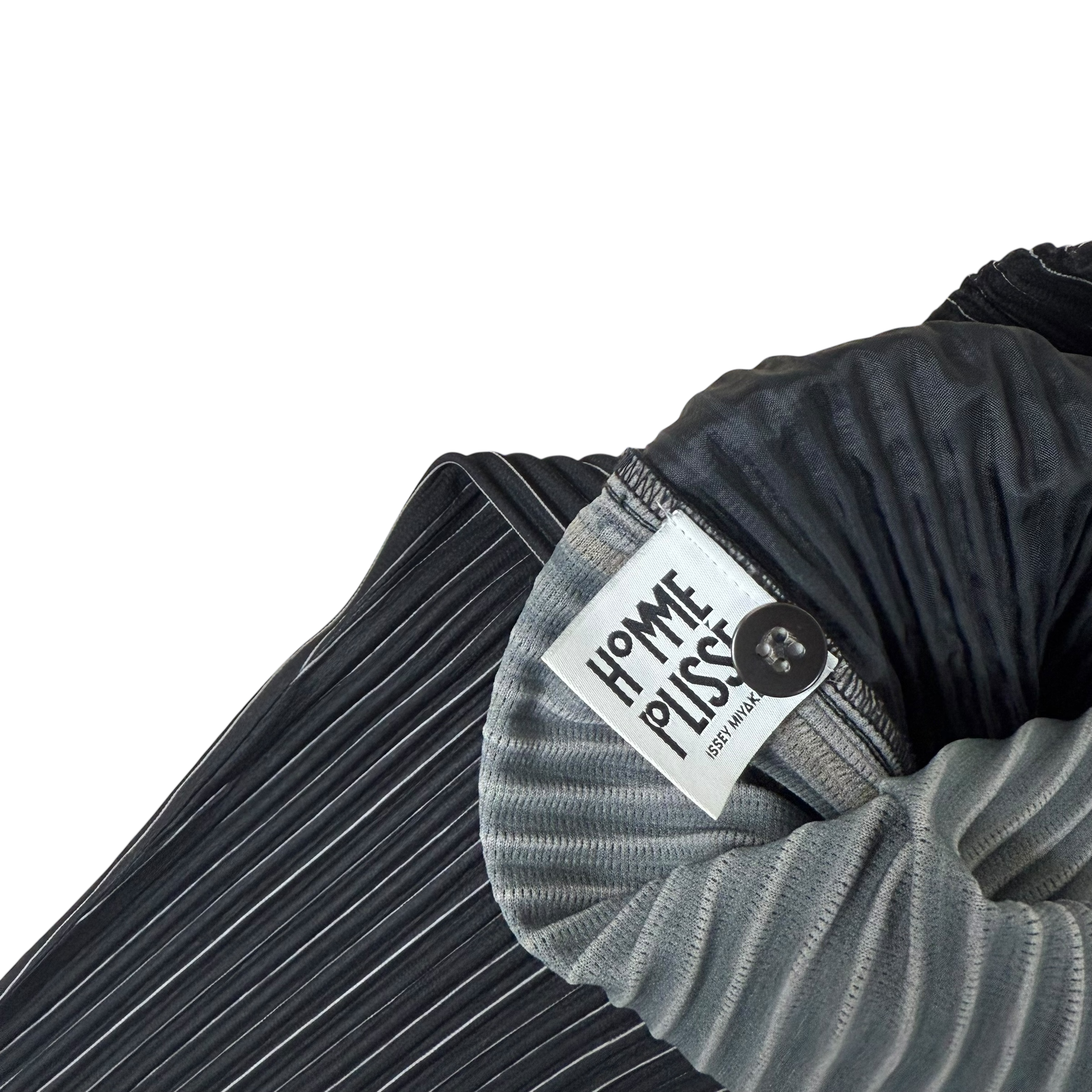 Issey Miyake Homme Plissé Pinstripe Trousers Black (Fits M-L) thumbnail 6