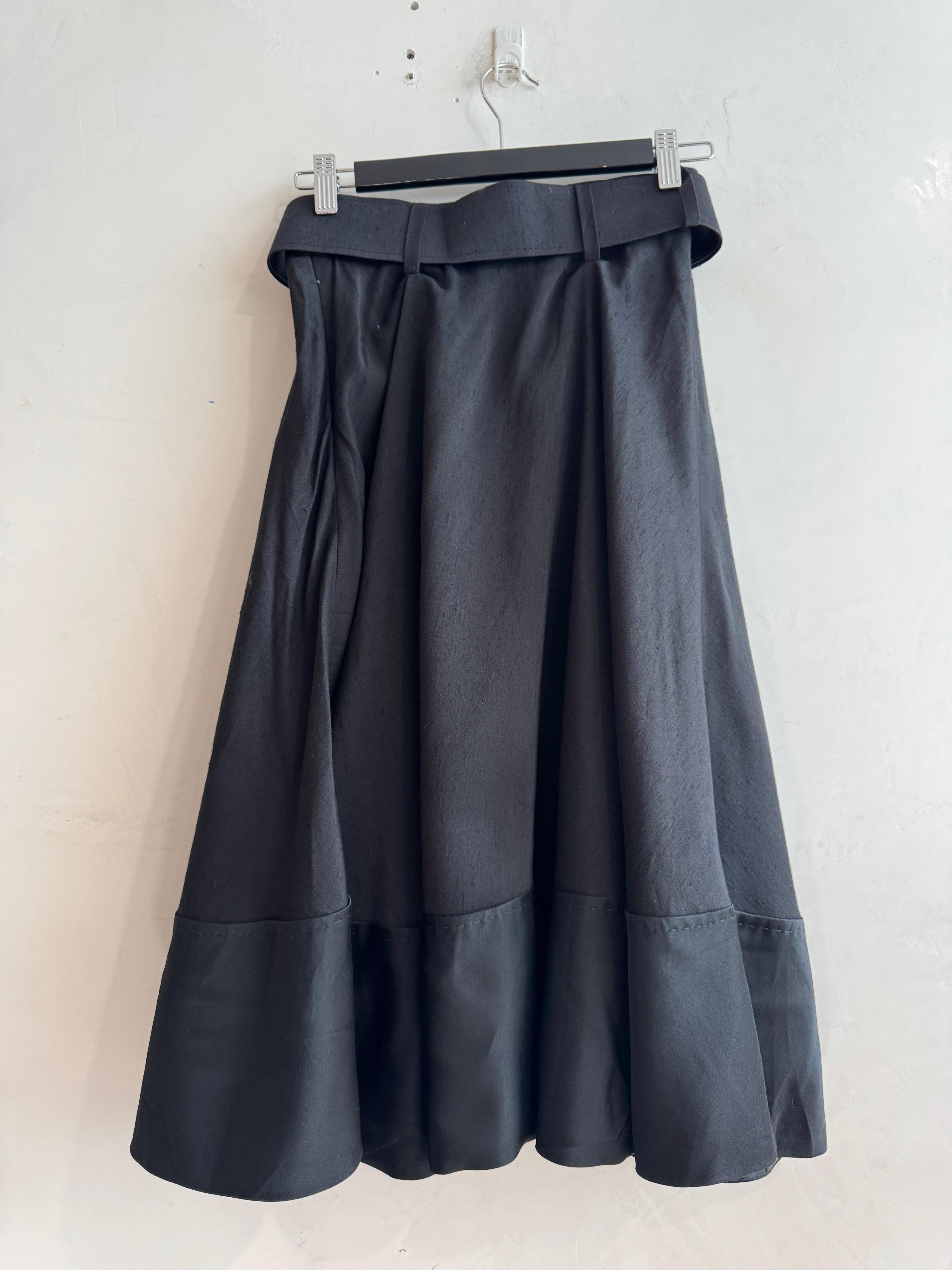 Coast Black Midi Skirt with Belt - size 8 thumbnail 2
