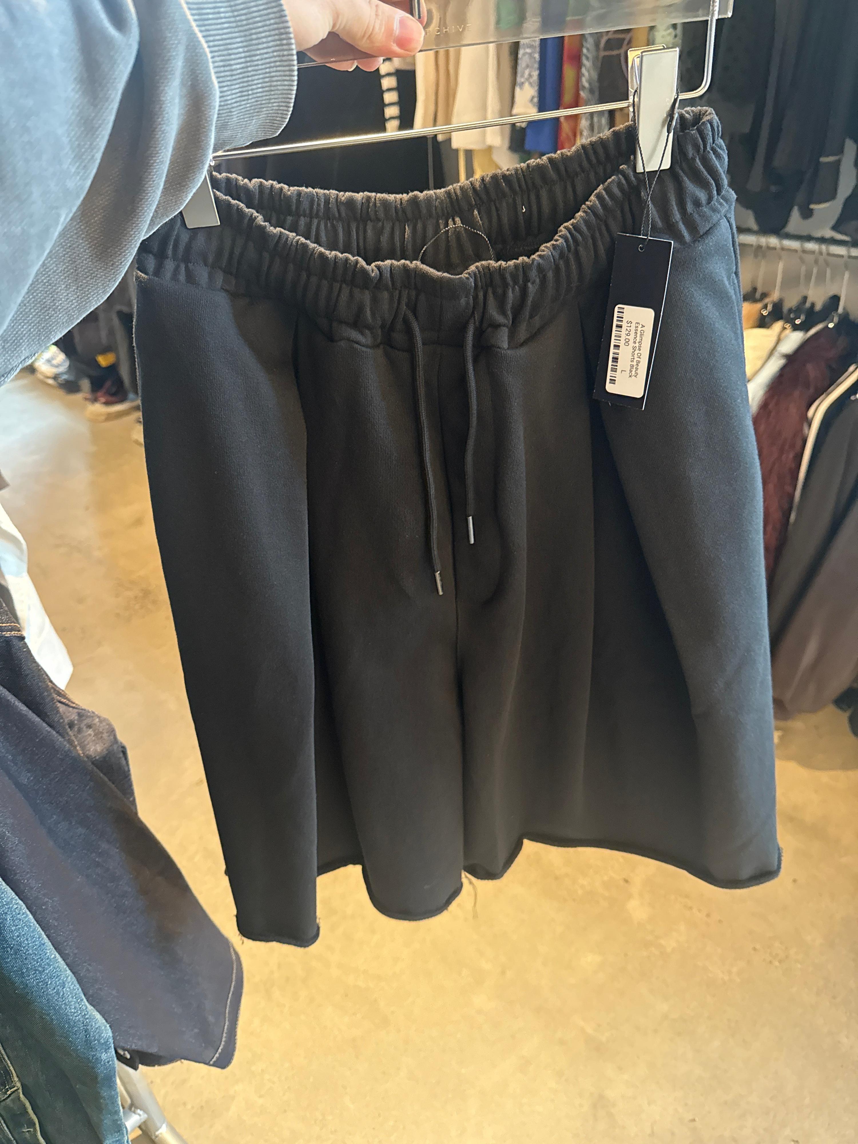 A Glimpse Of Beauty Essence Shorts Black