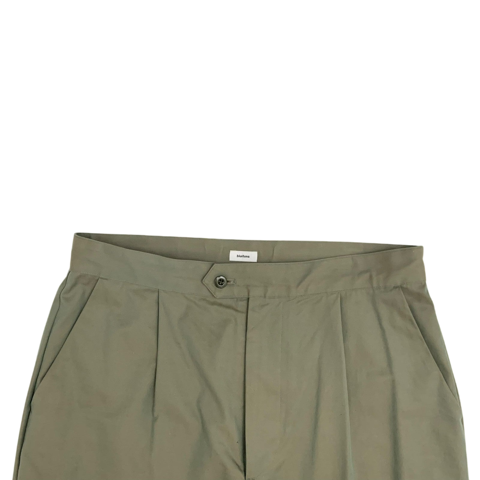 Blurhms Pleated Trousers Olive (Size 32”) thumbnail 2