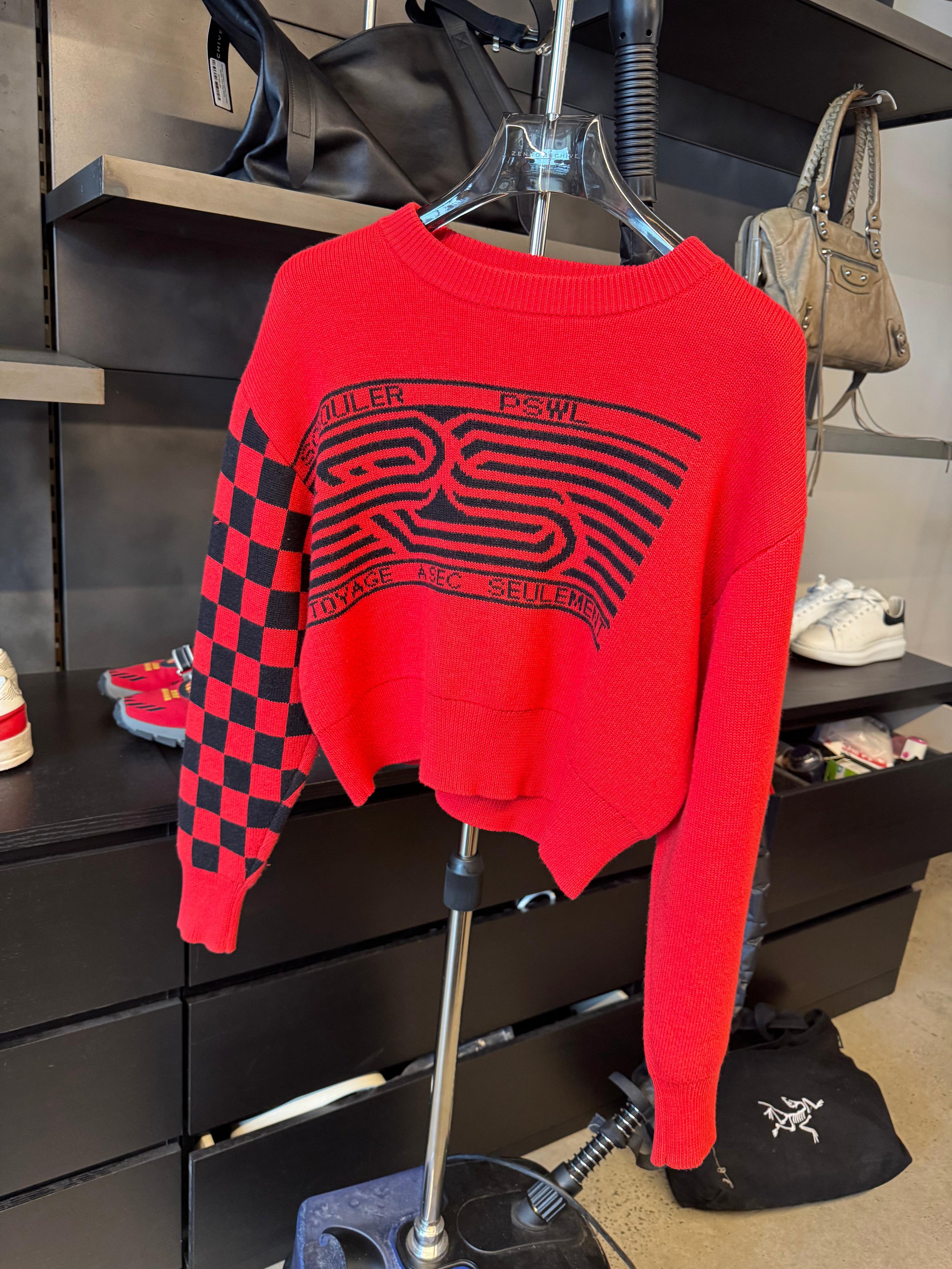 Proenza Schouler Checkerboard Knit Red (Size S)