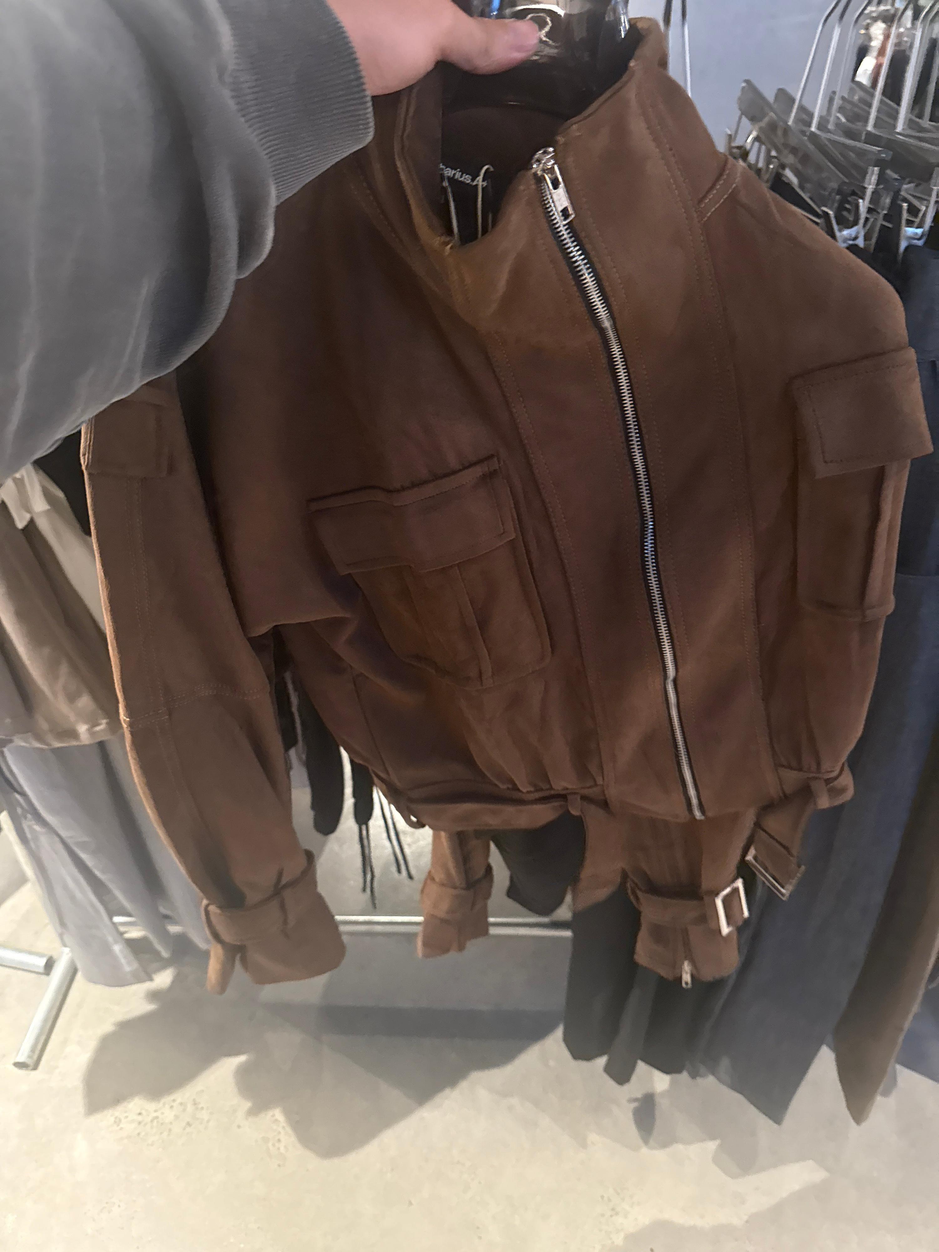 Sagittarius. A+ Florian Faux Suede Jacket Brown - 1
