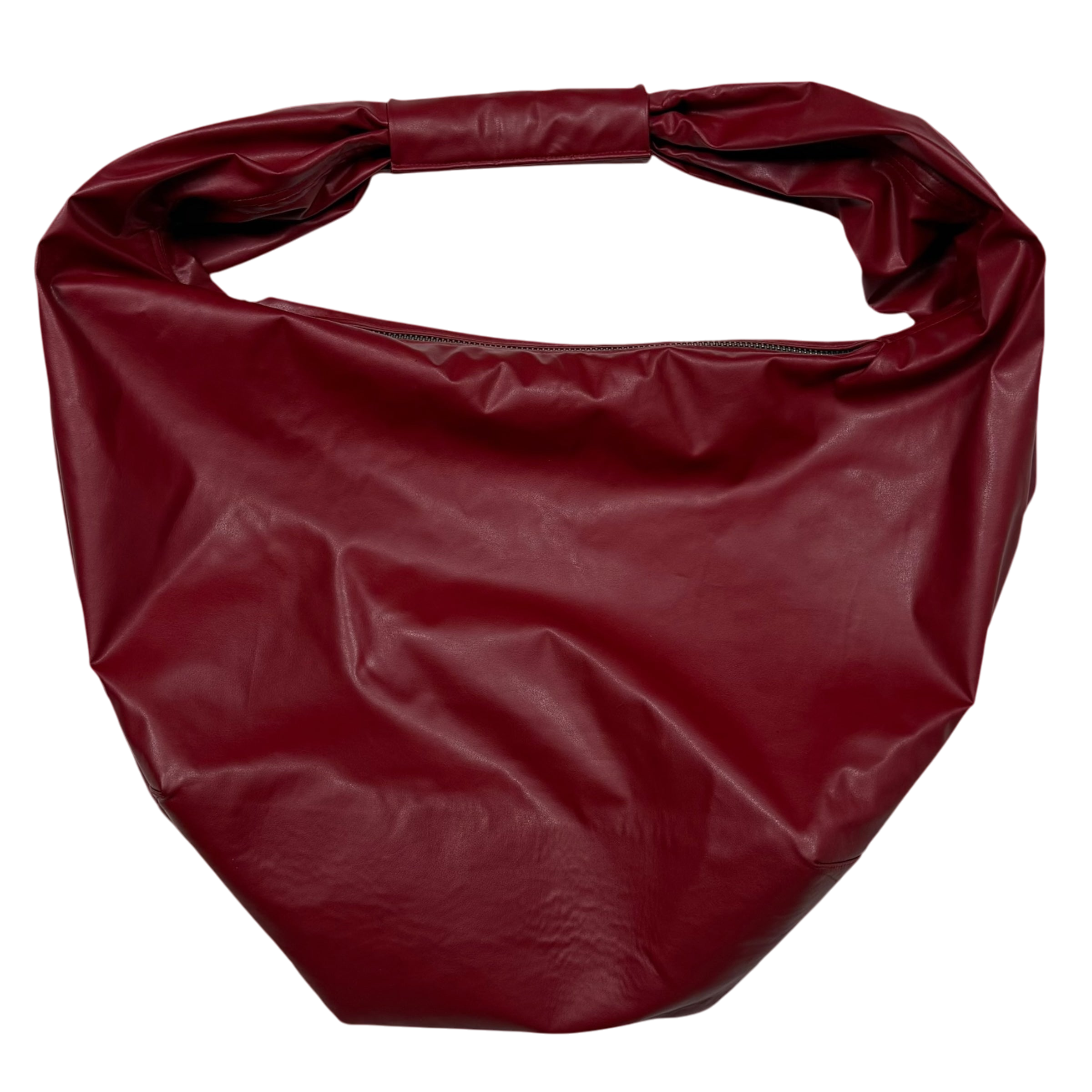 Faux Leather Sling Bag Red