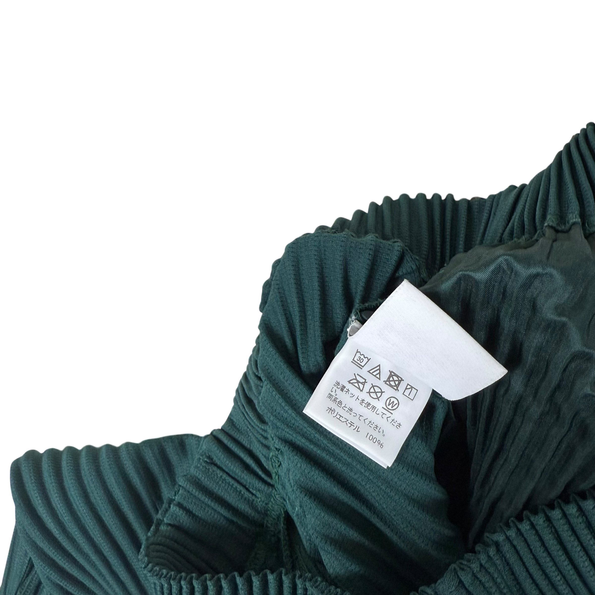 Issey Miyake Homme Plisse Pleated Pants Dark Green (Fits S-M) thumbnail 5