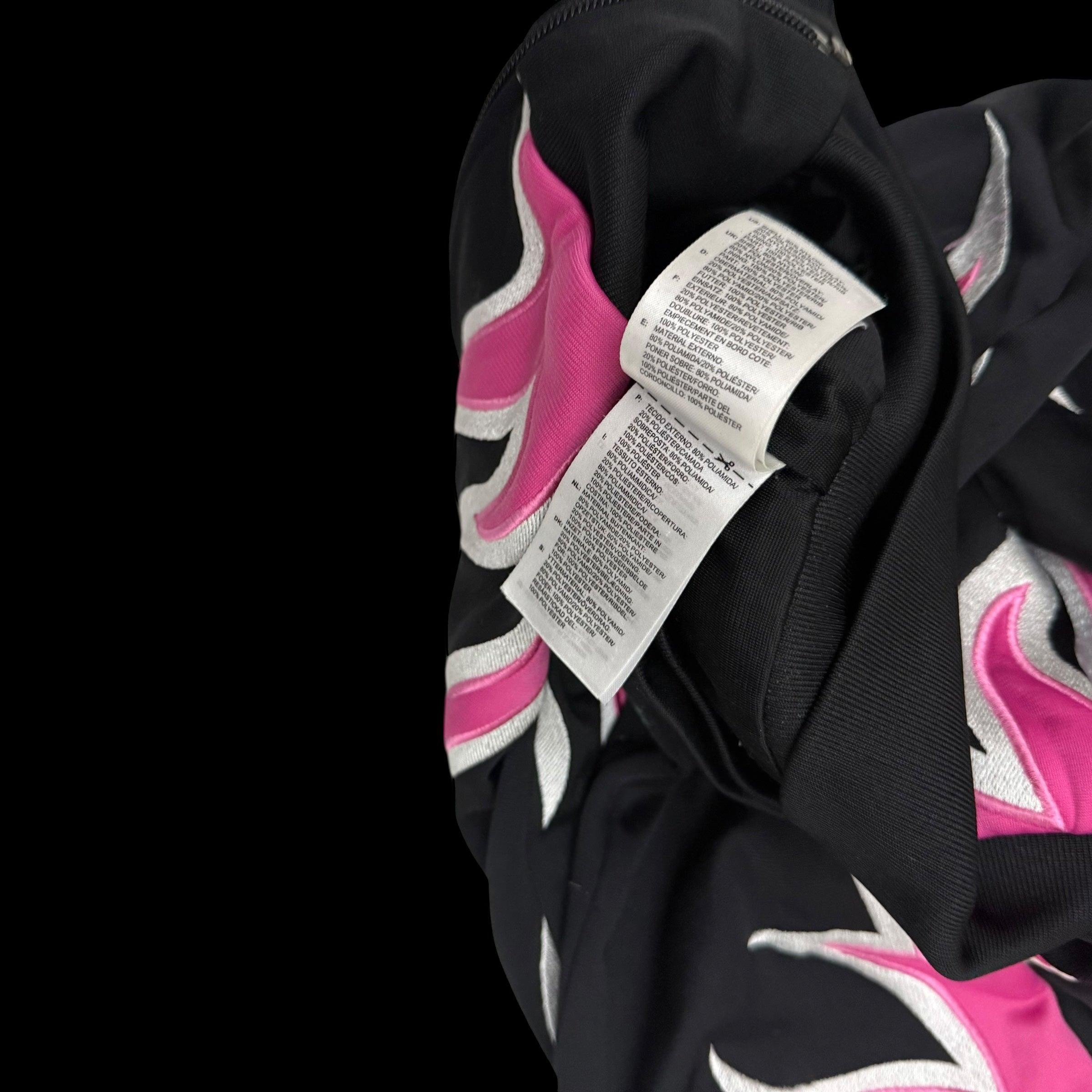 Jeremy Scott x Adidas Jacket Pink Flames Tracksuit Jacket (Fits S-M) thumbnail 9